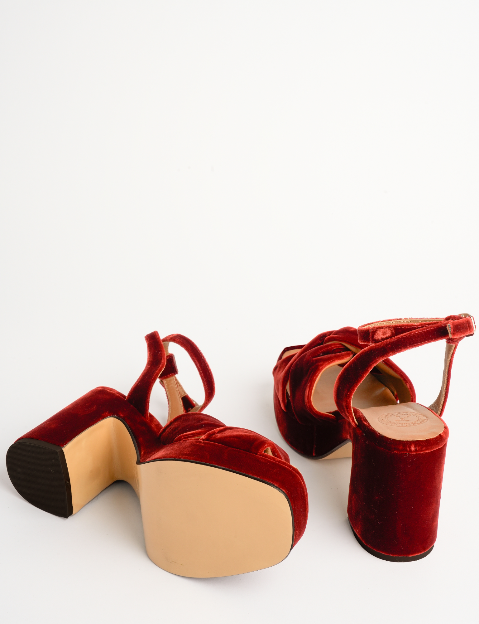 Hibiscus Platform Velvet Sandal