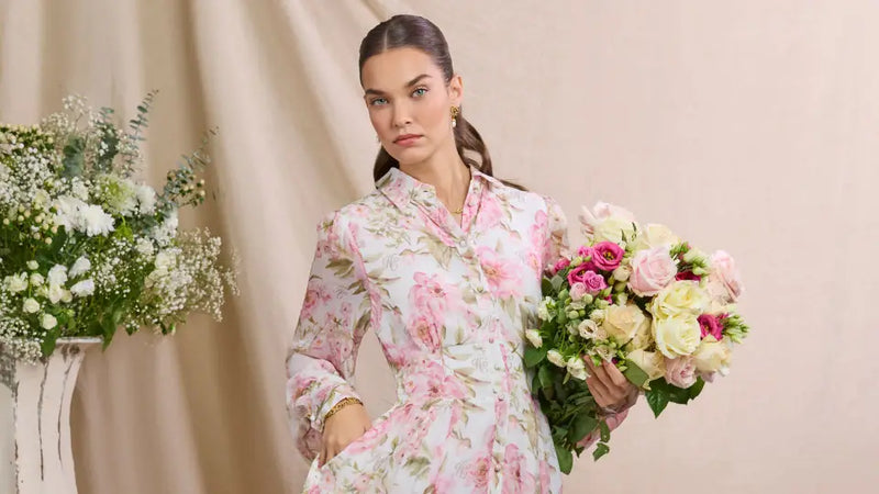 767f03e656d5 sorrento shirt dress 299 peony ecru floral