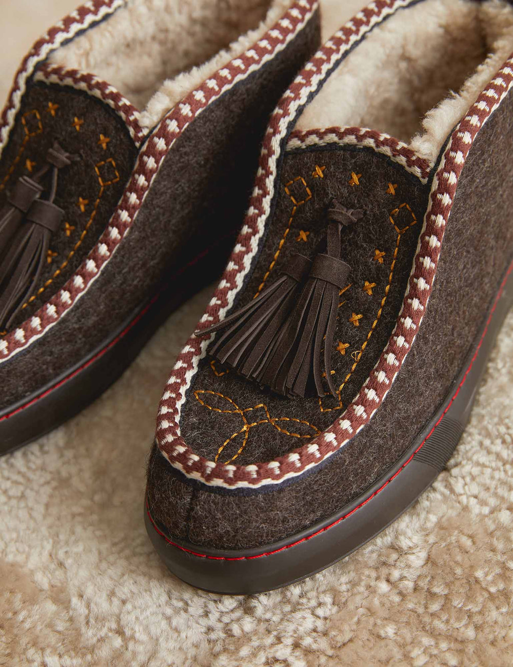 Blizzard Felt Wool-lined Slipper