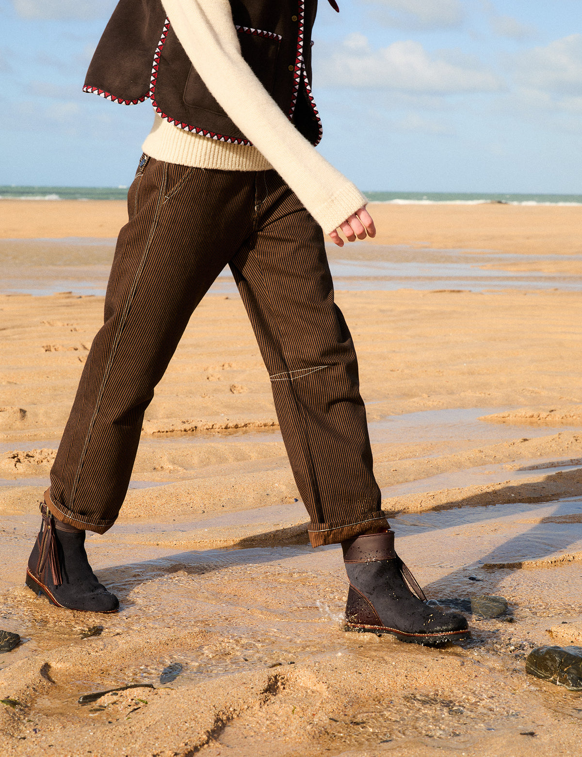 Inclement Cropped Tassel Boot