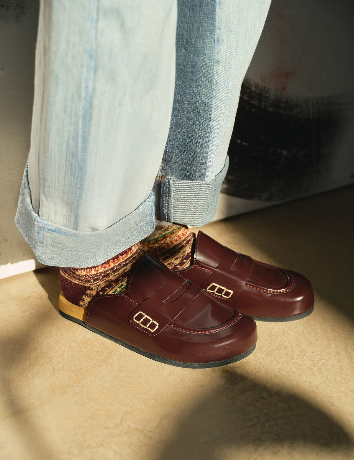 Elgin Leather Slide