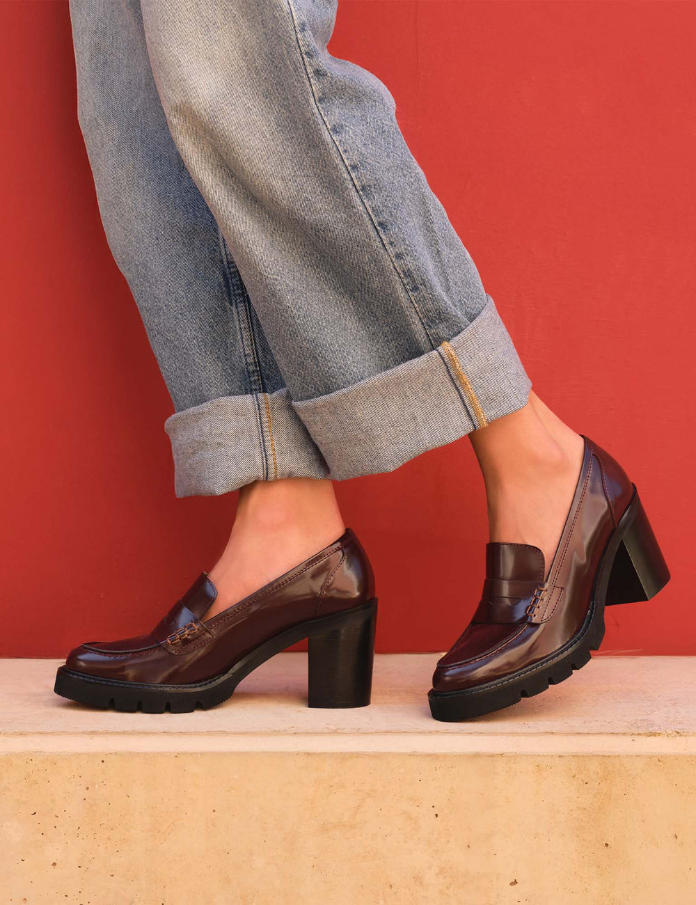 High Stirling Leather Loafer
