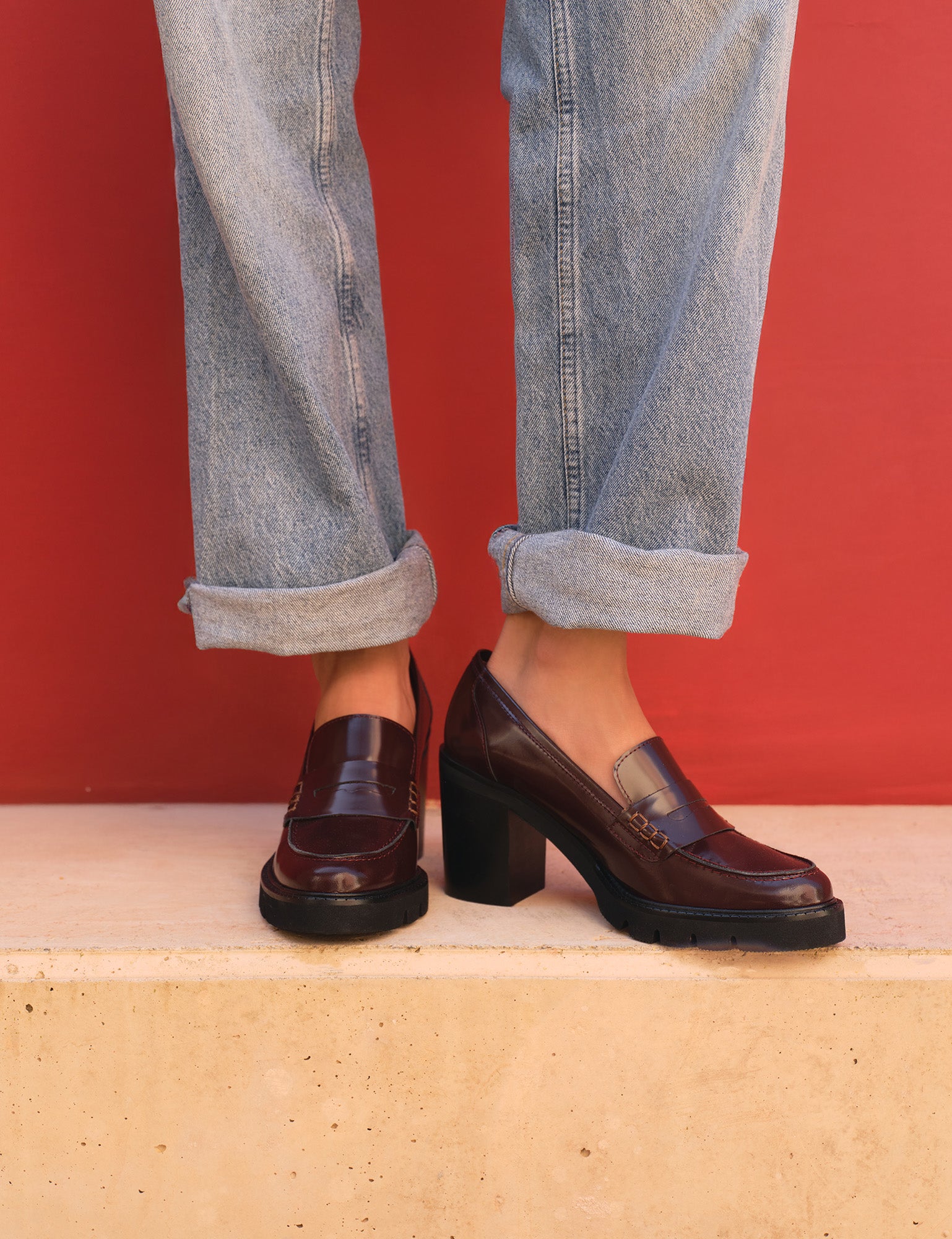 High Stirling Leather Loafer