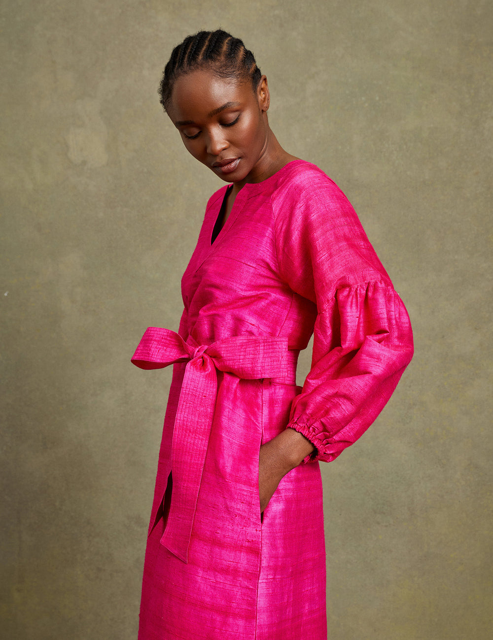 Mayfair Raw Silk Dress