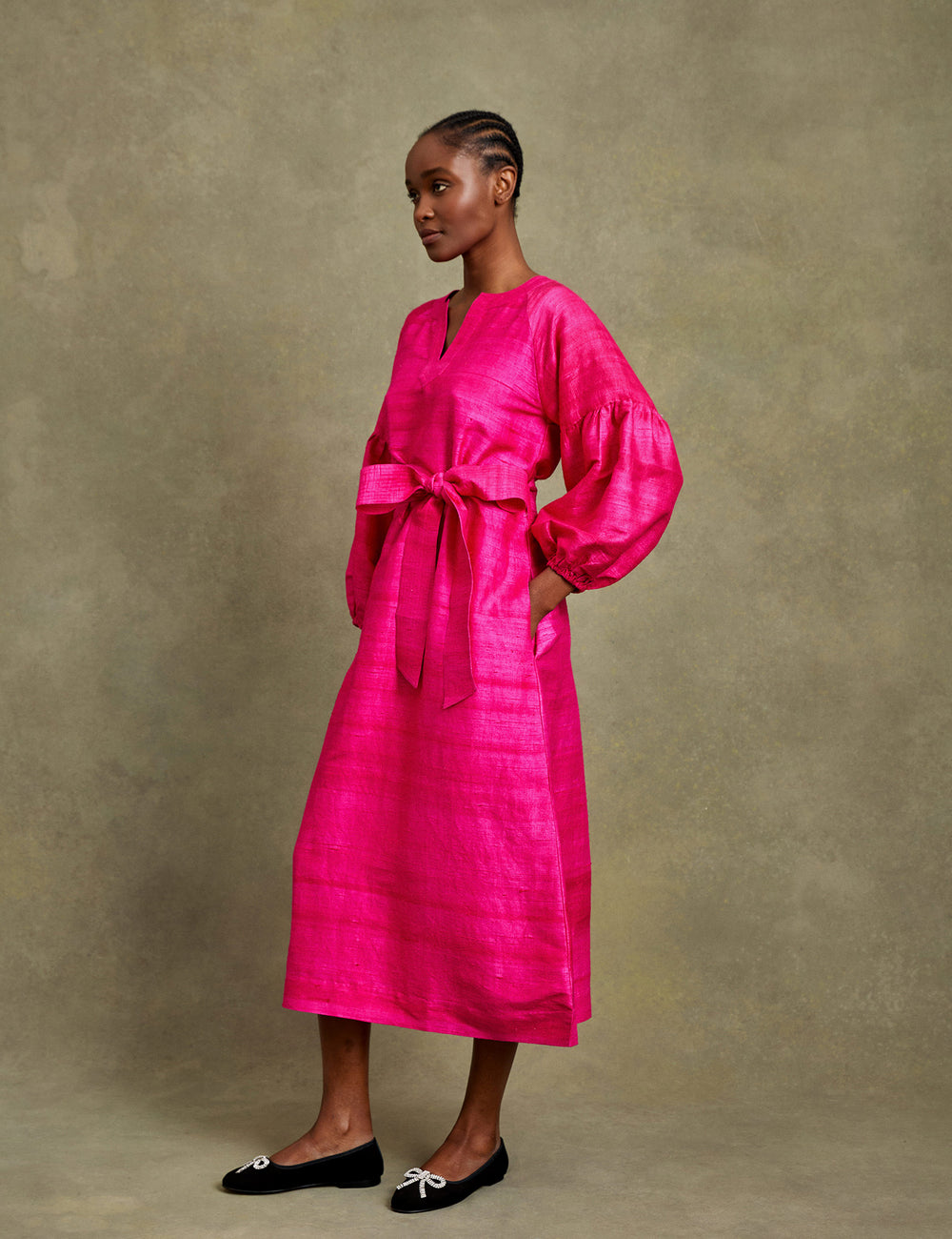 Mayfair Raw Silk Dress