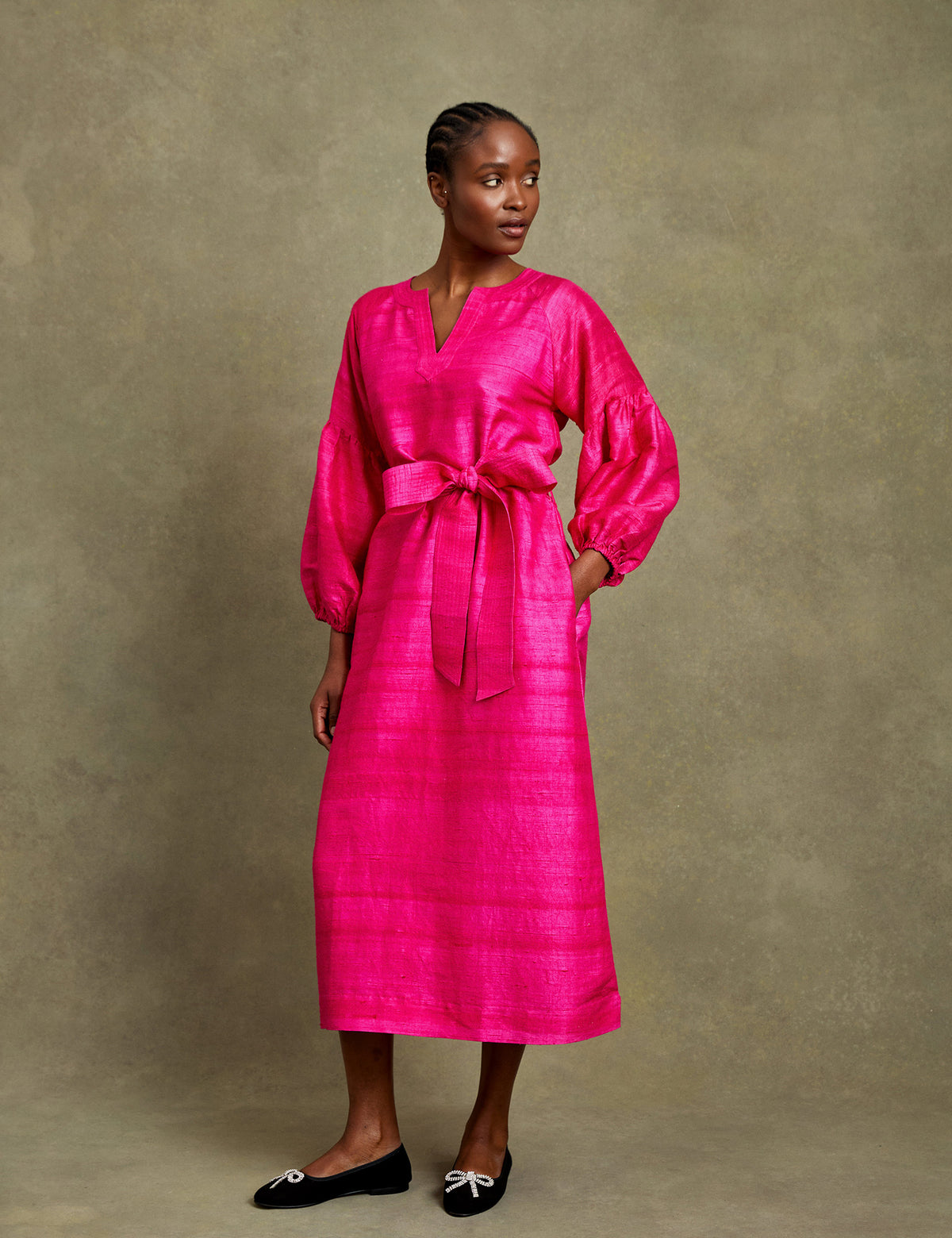 Mayfair Raw Silk Dress