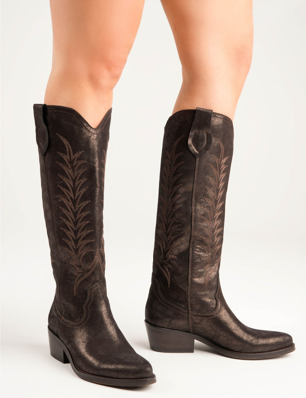 Blanca Metallic Suede Boot