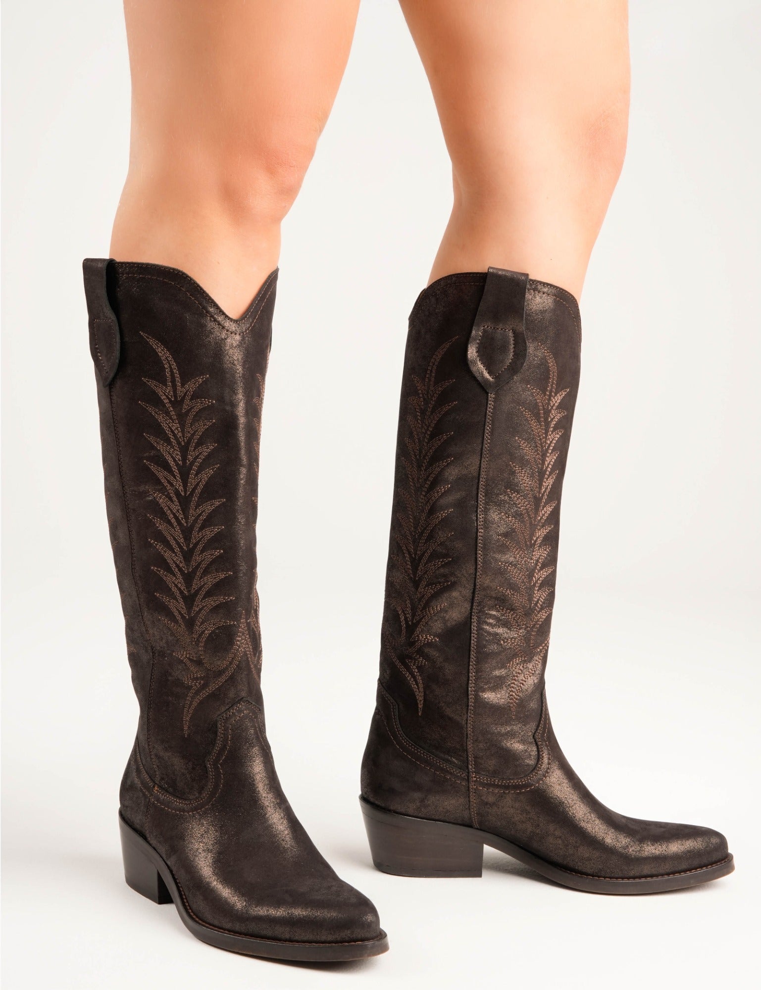Blanca Metallic Suede Boot