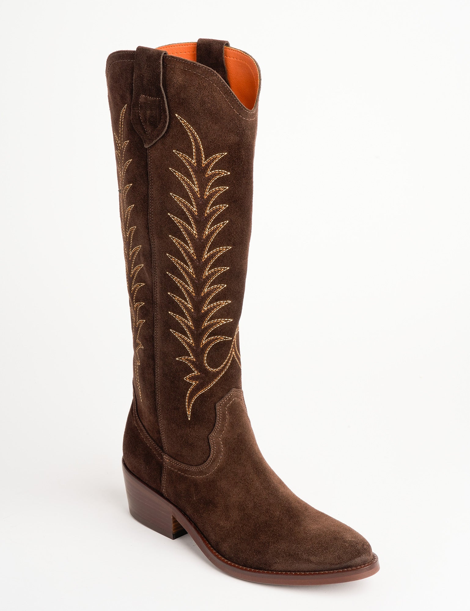Blanca Suede Embroidered Boot