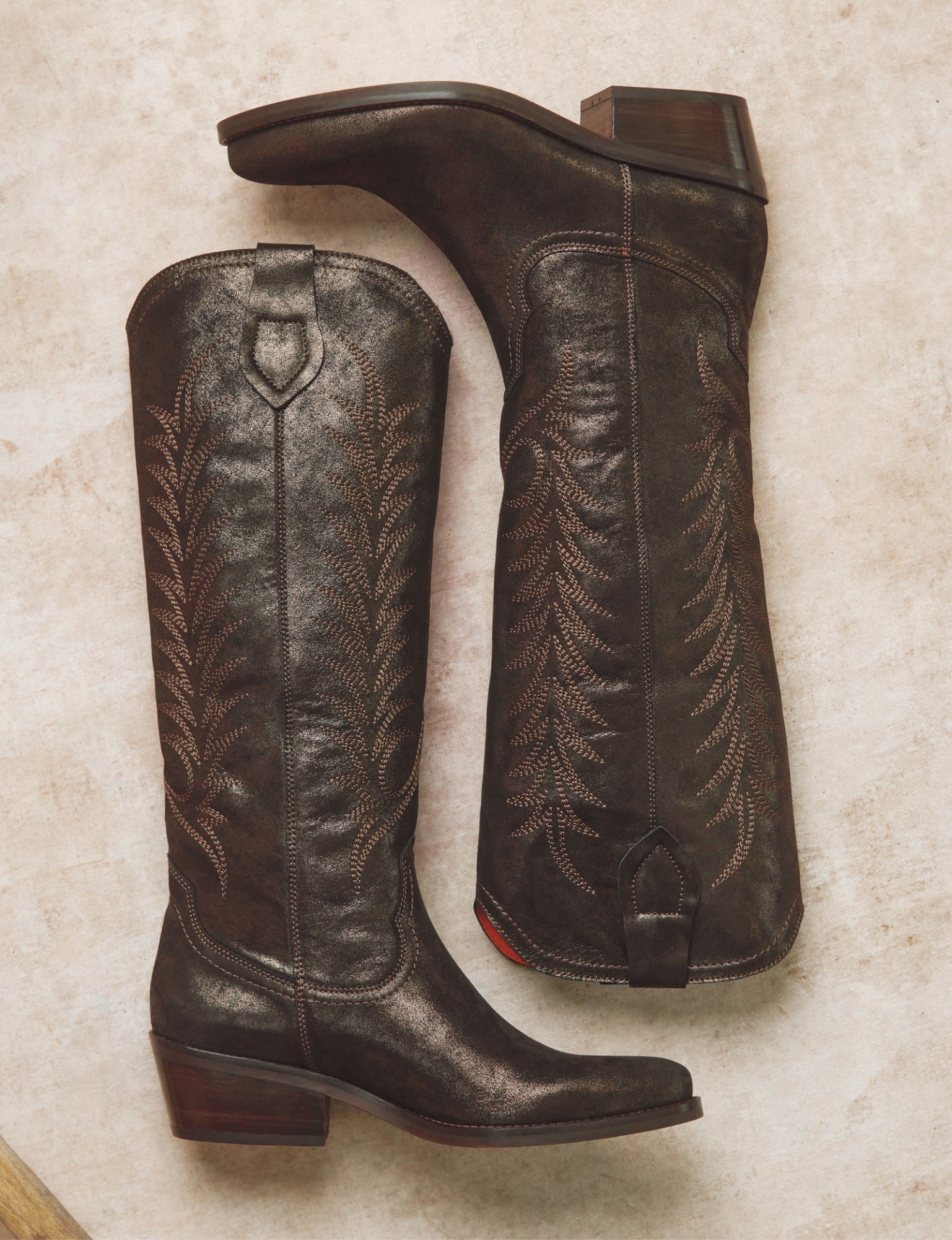 Blanca Metallic Suede Boot