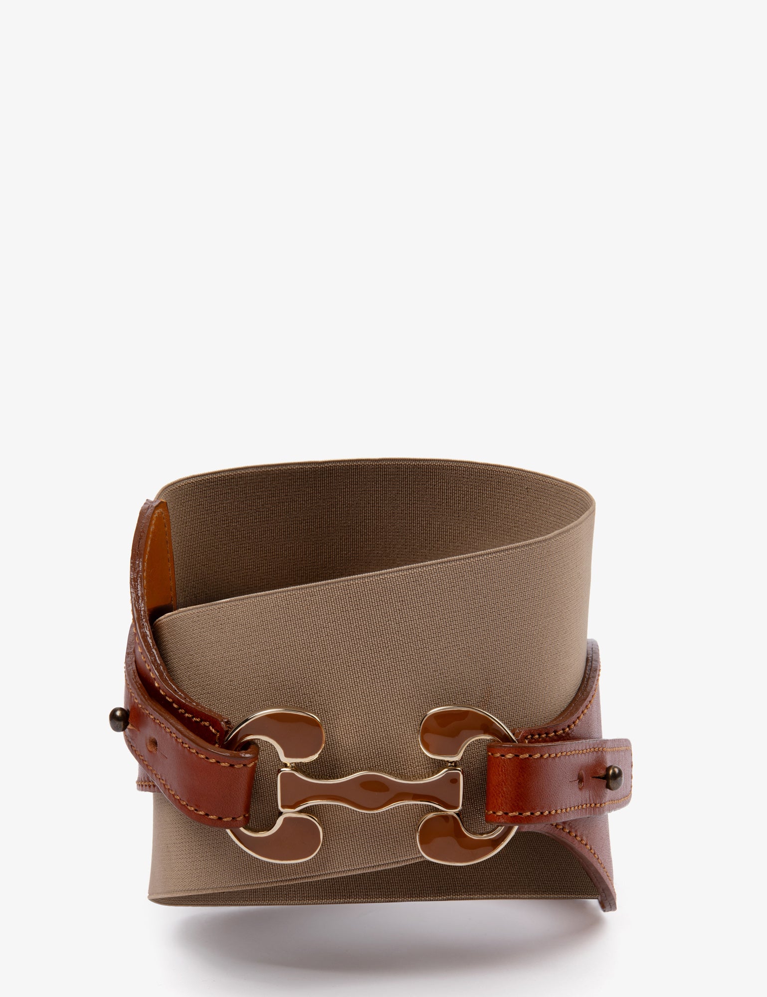 Horsebit Elastic Waist Belt