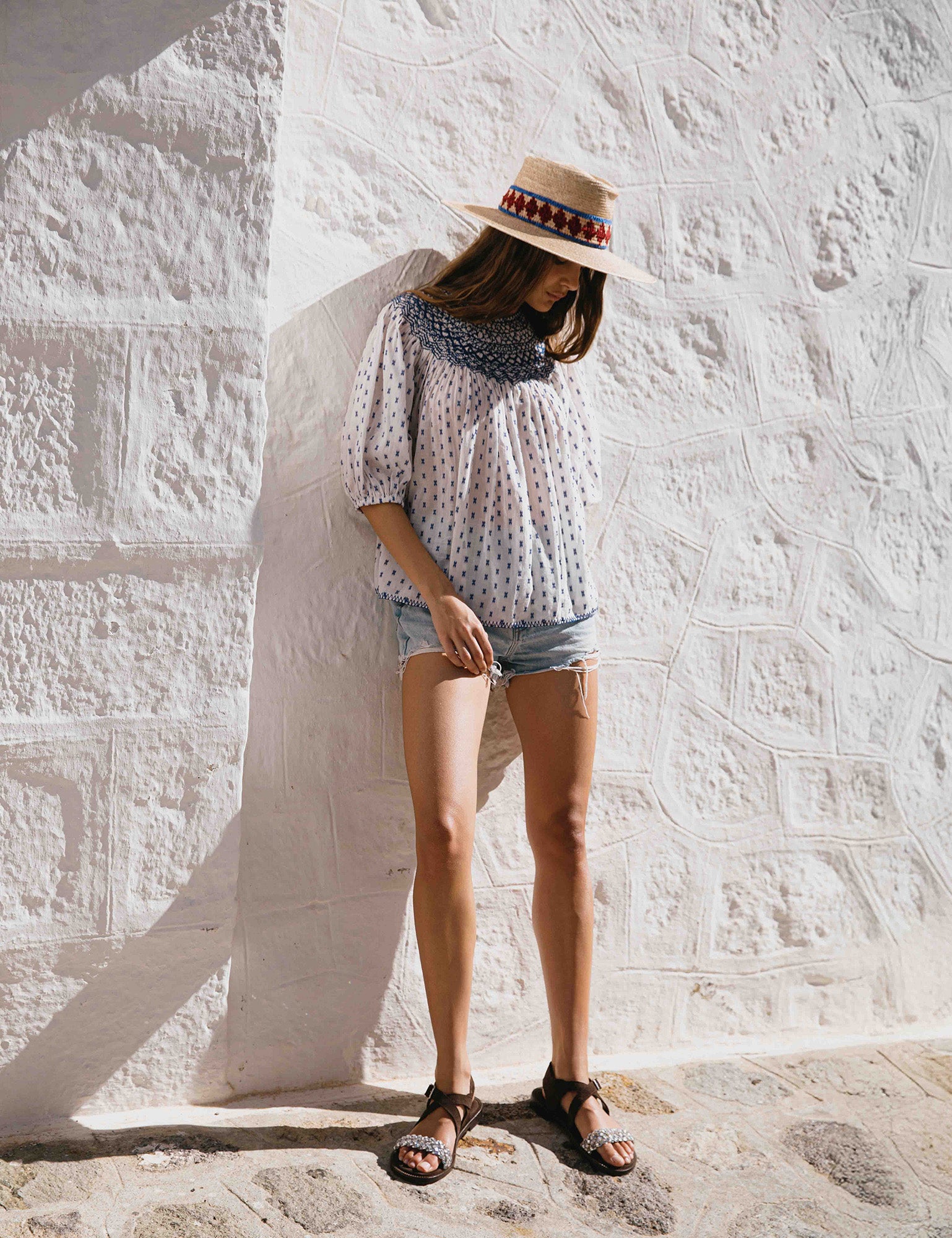 Ermioni Smocked Blouse