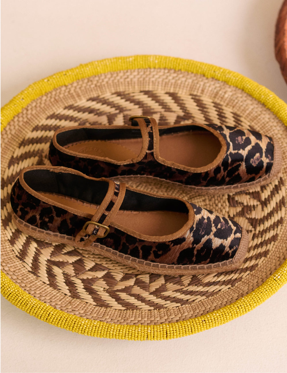 Flora Leopard Velvet Espadrille