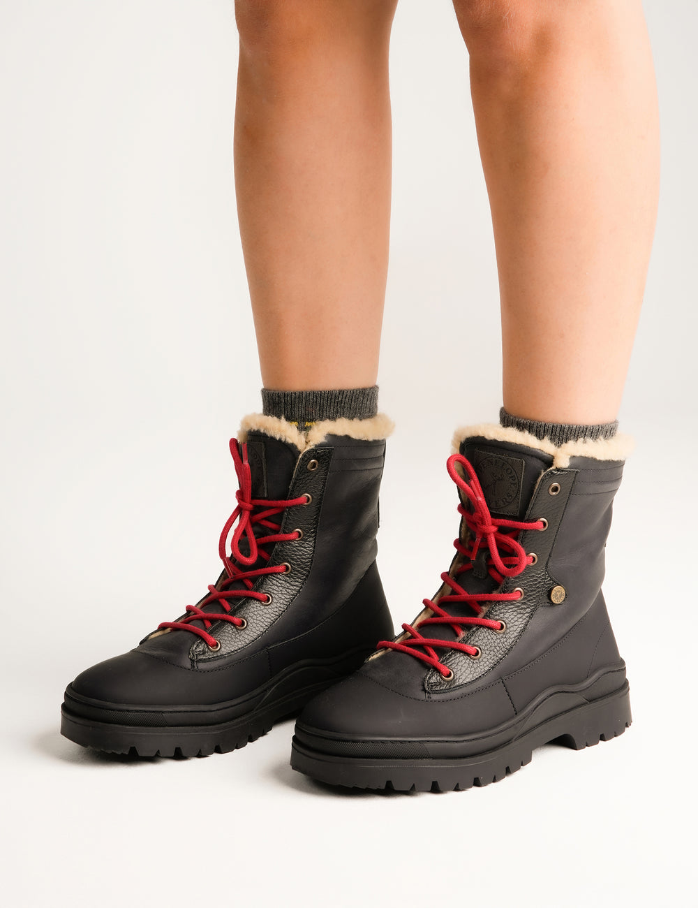 Florist Leather Wool-Lined Boot
