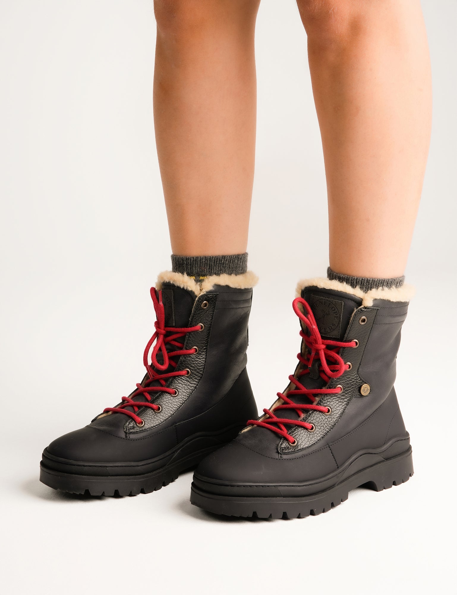Florist Leather Wool-Lined Boot