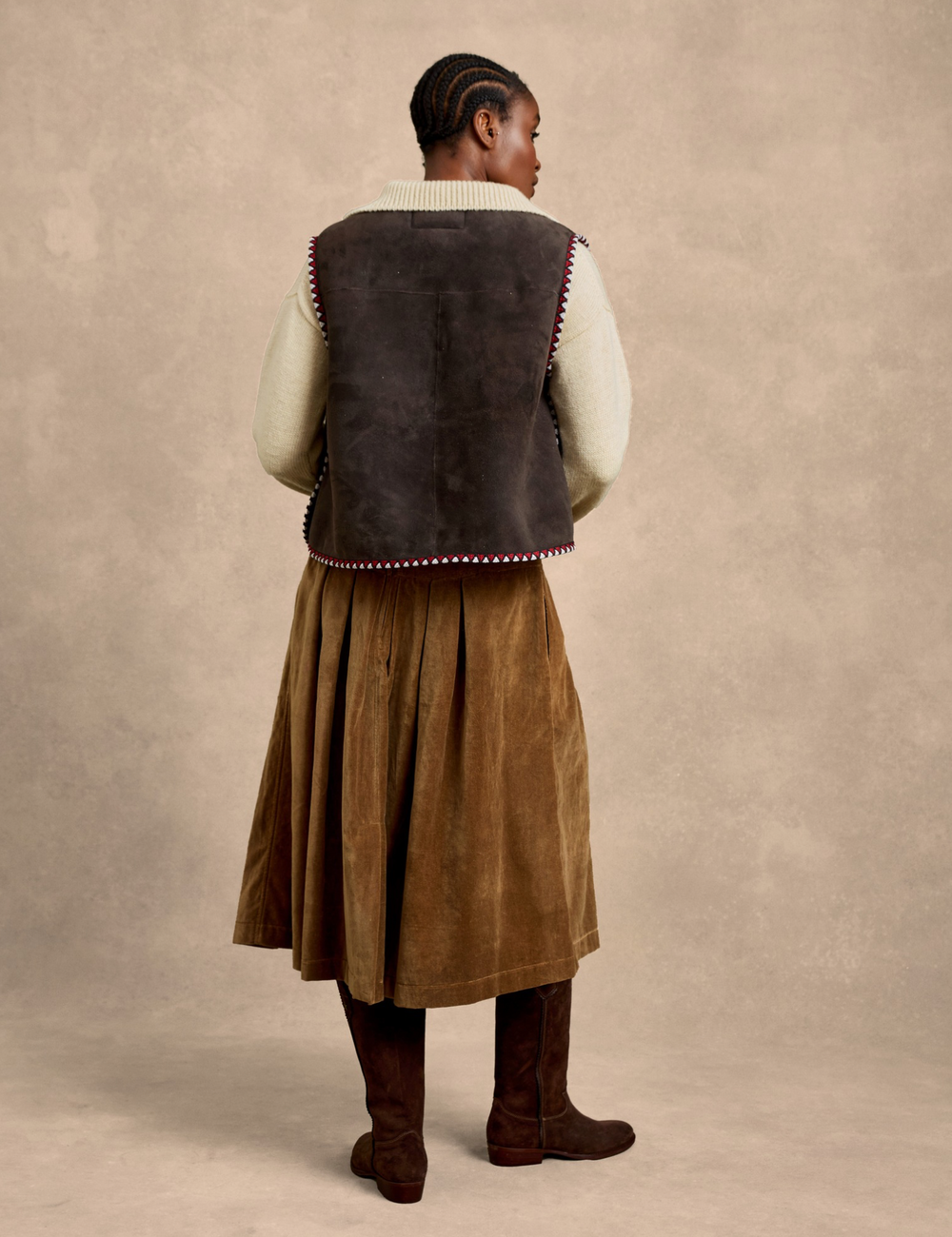 Lancaster Cotton Velvet Skirt