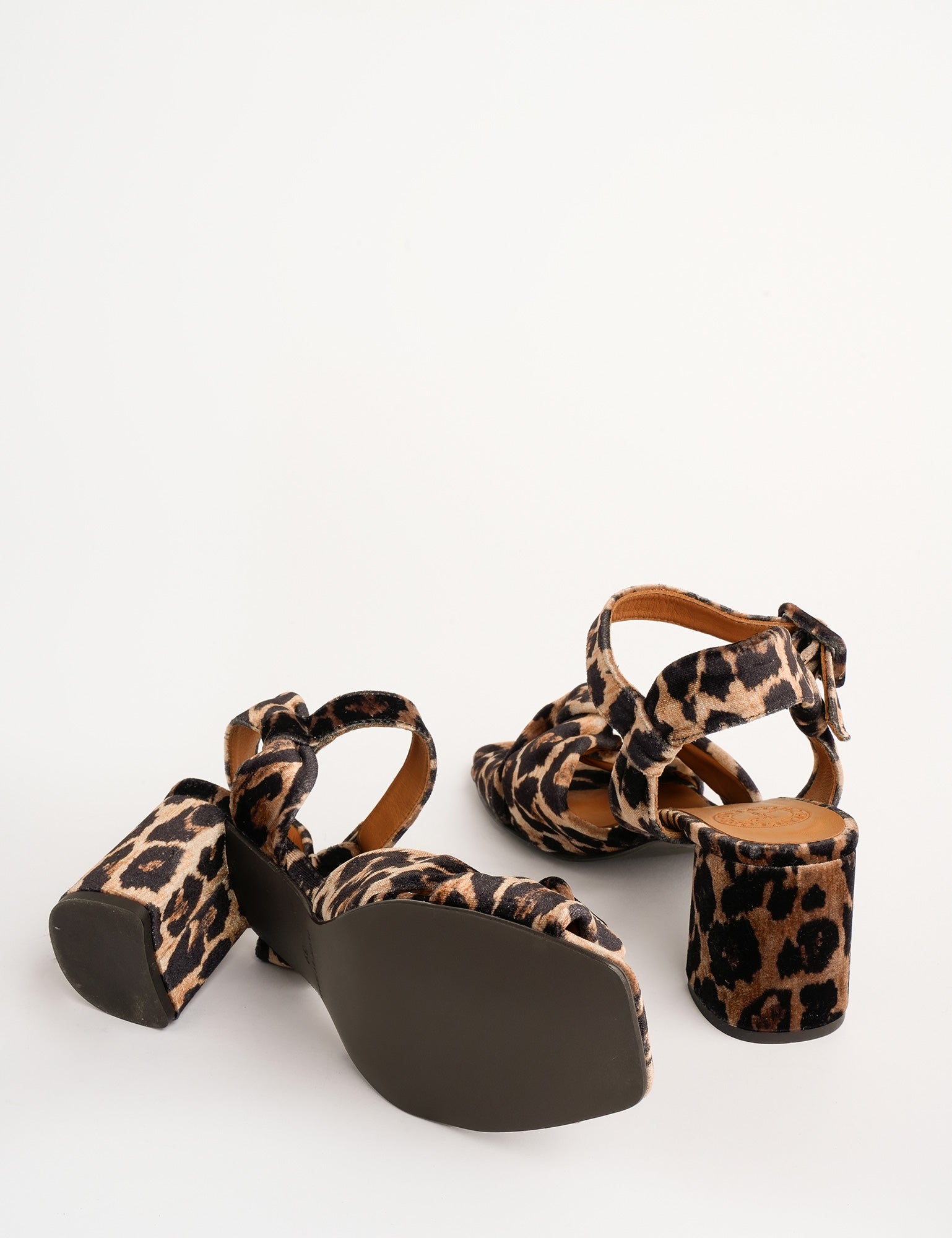 Infinity Leopard Velvet Sandal