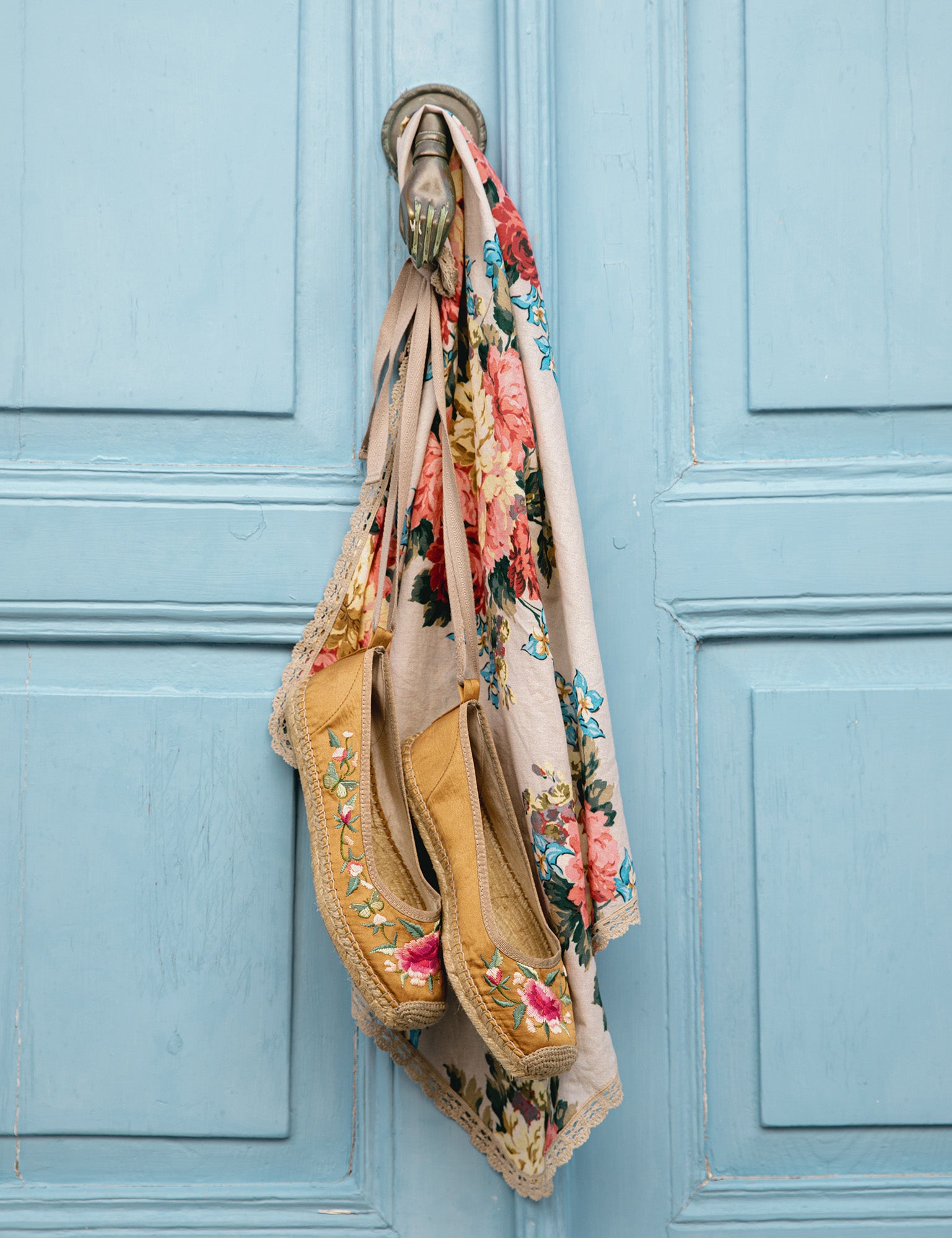 Allegra Butterfly Embroidered Espadrille