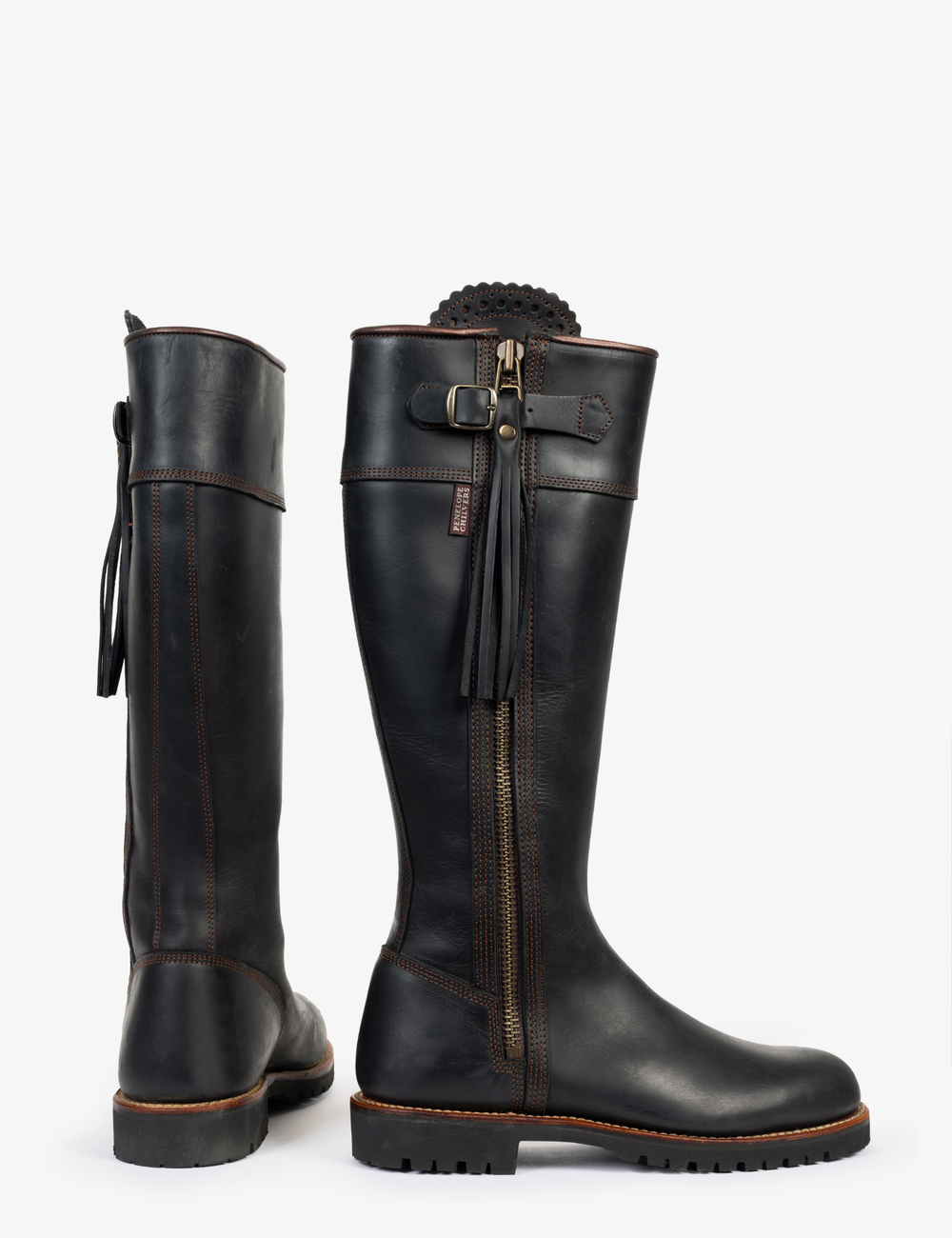Inclement Long Leather Tassel Boot