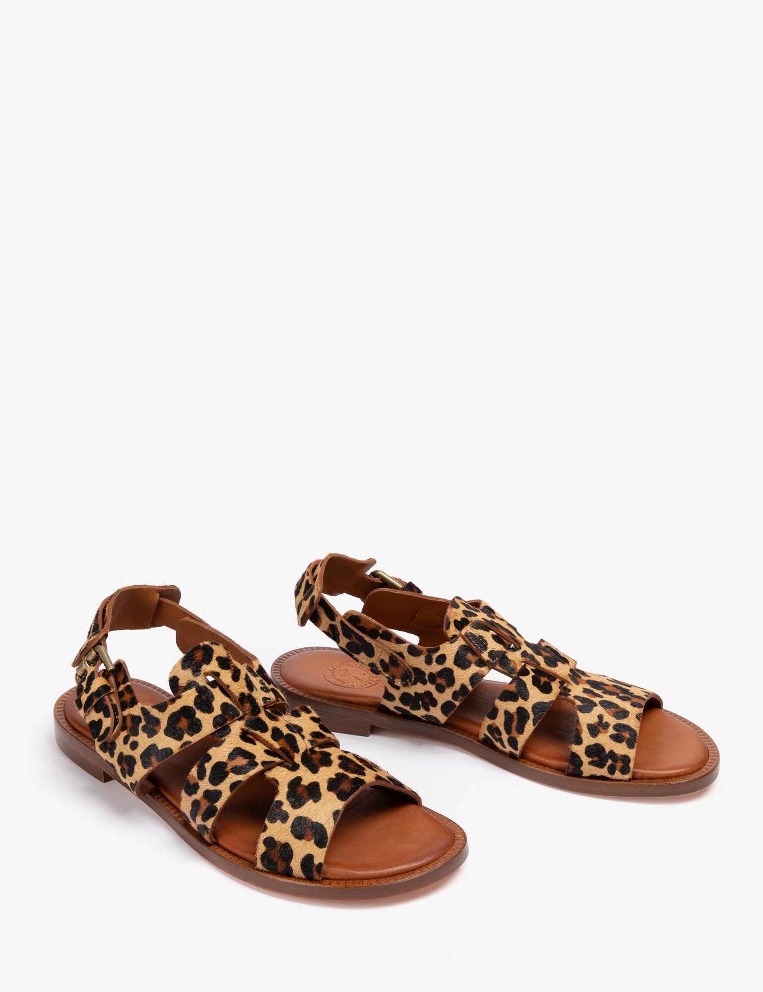 Biscay Leopard Pony Sandal