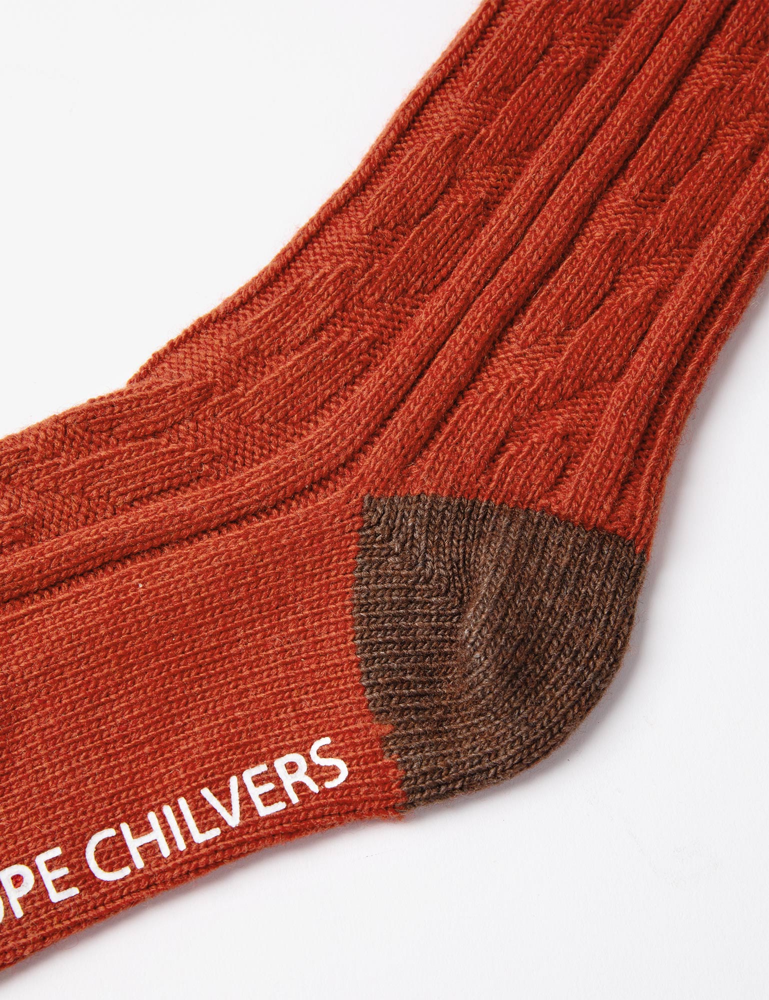 Cashmere Blend Cable Boot Socks