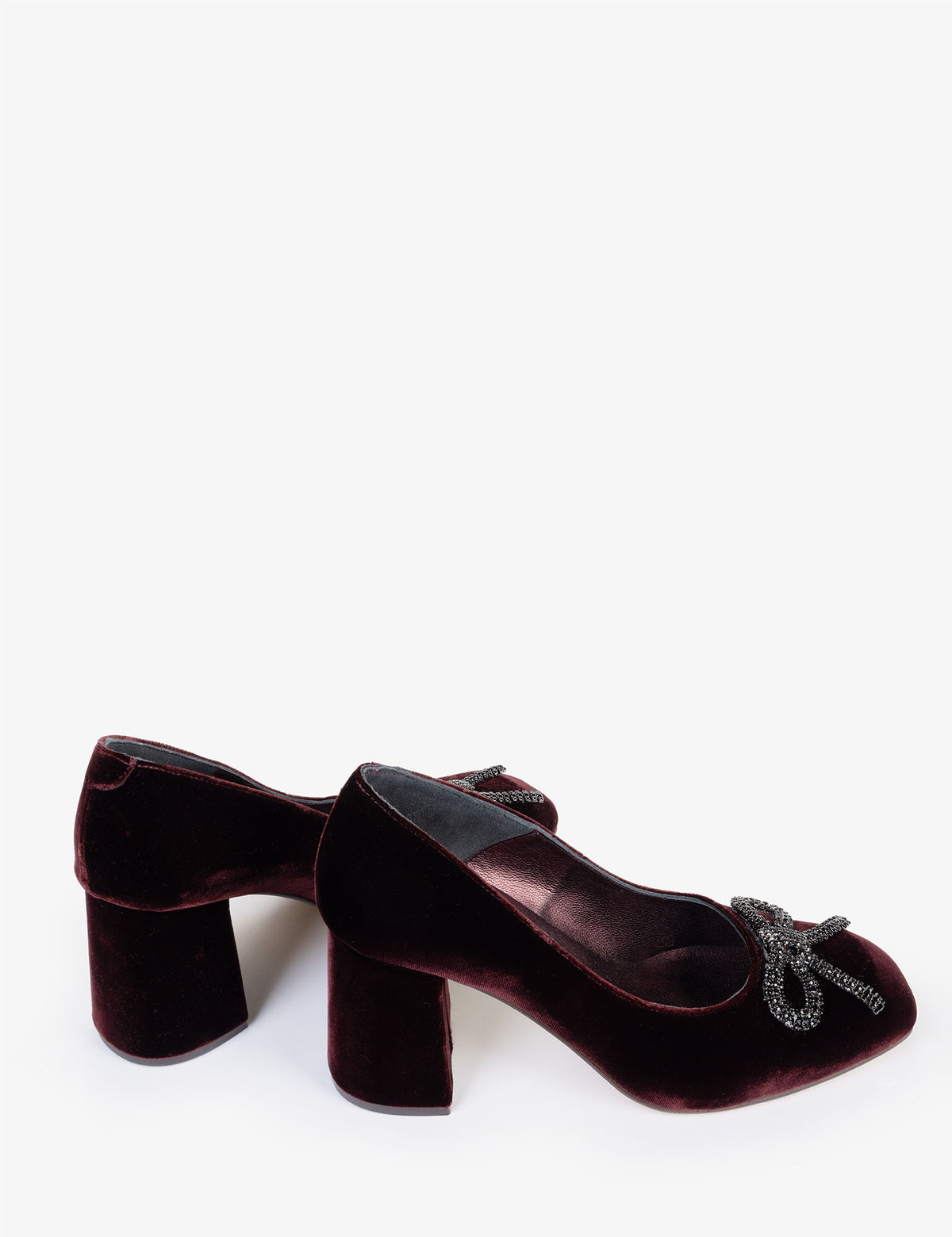 Gamine Bow Velvet Shoe