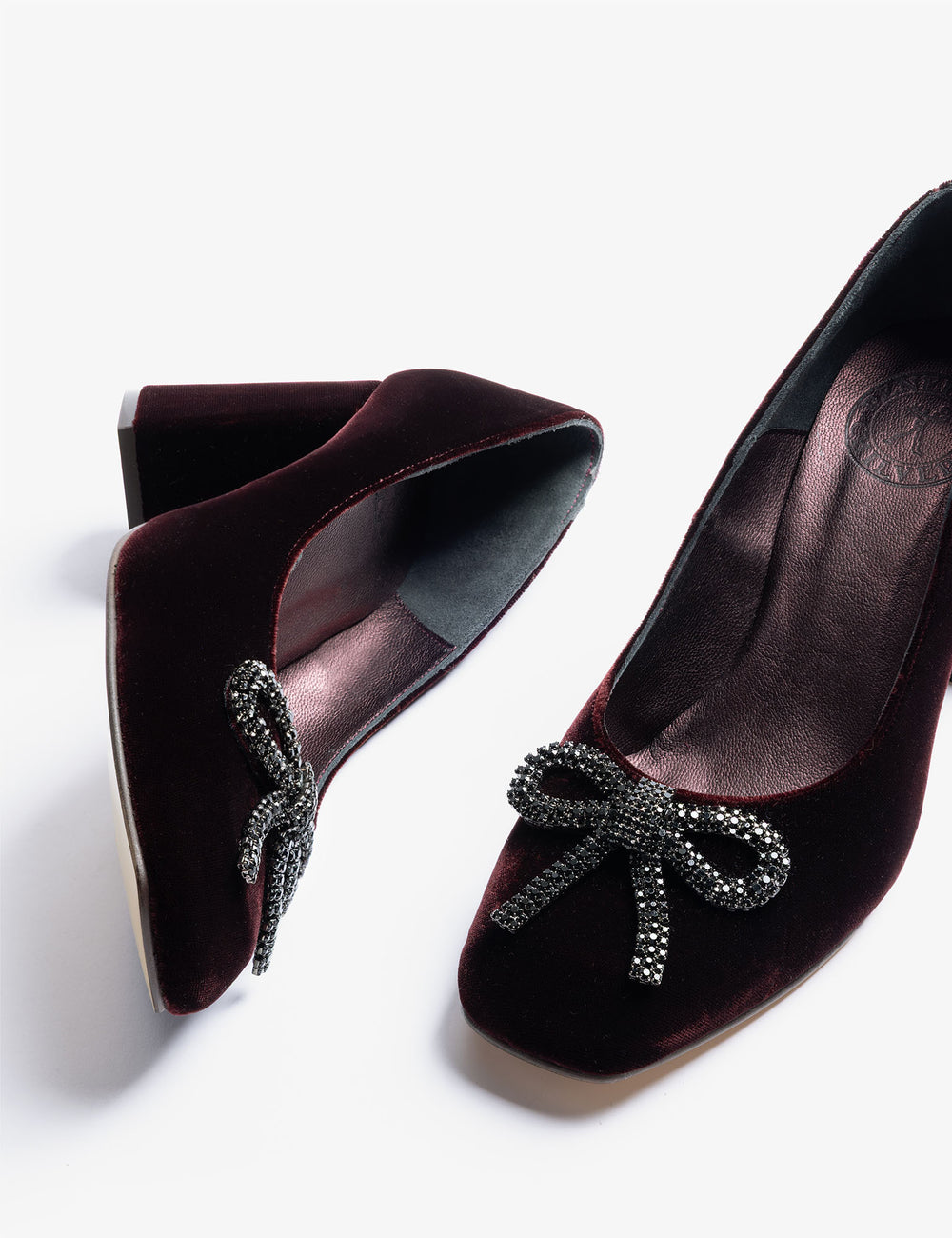 Gamine Bow Velvet Shoe