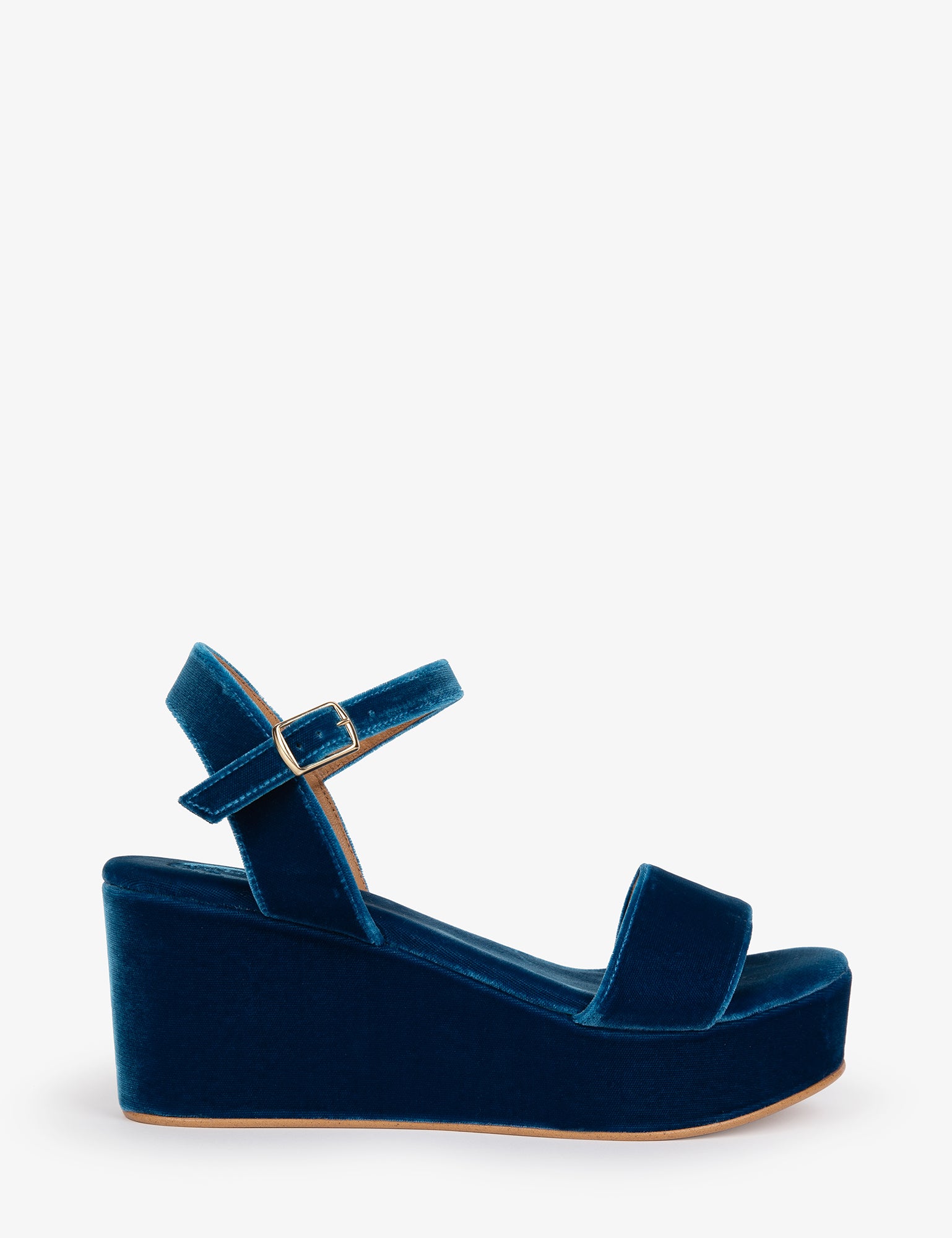 Girasol Velvet Platform Sandal