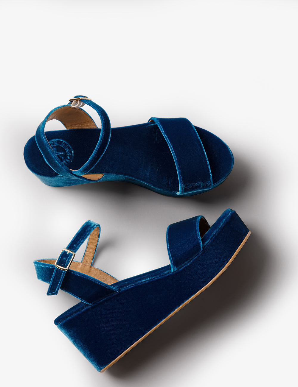 Girasol Velvet Platform Sandal