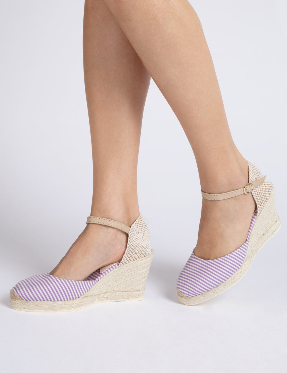 High Mary Jane Atelier Stripe Espadrille