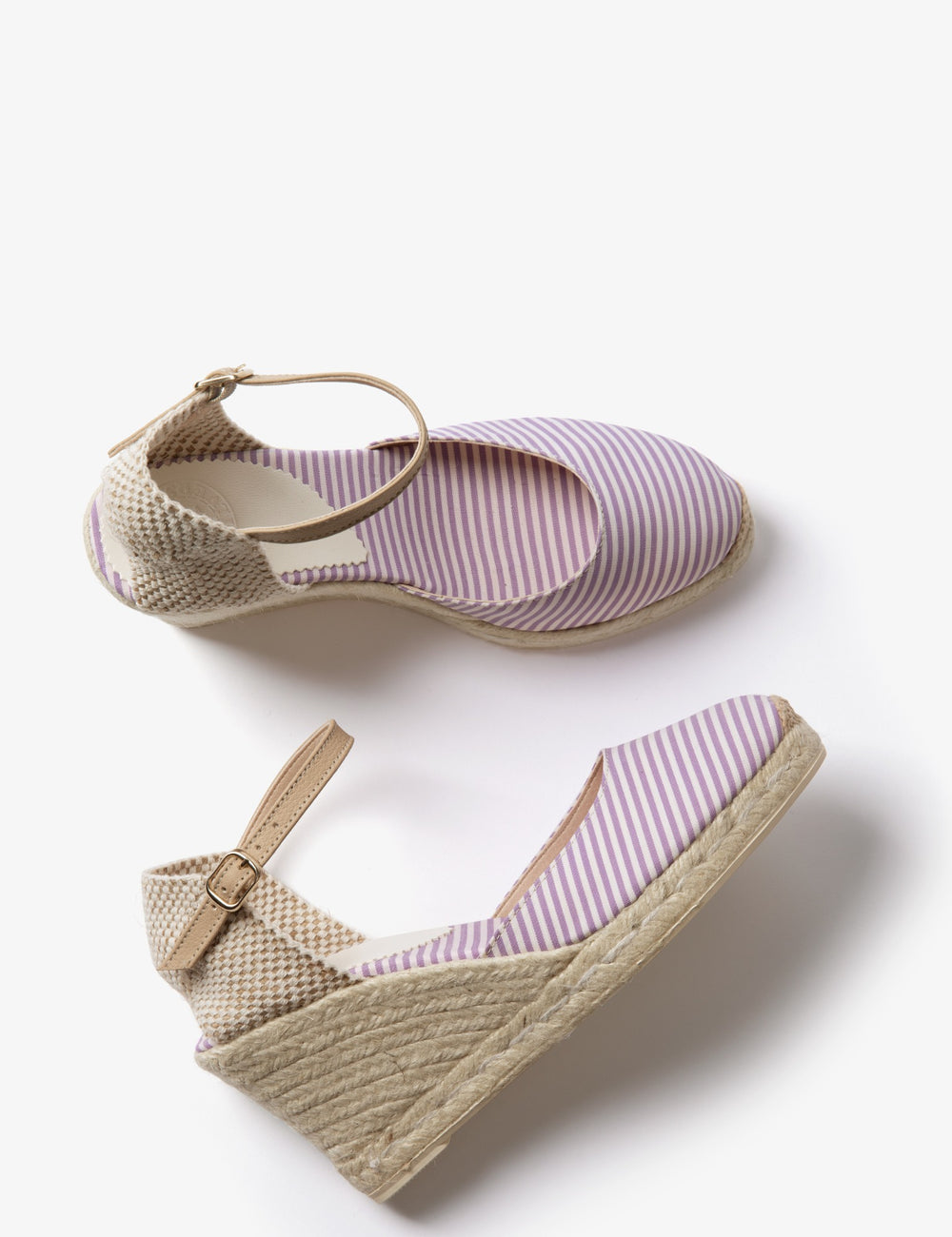 High Mary Jane Atelier Stripe Espadrille