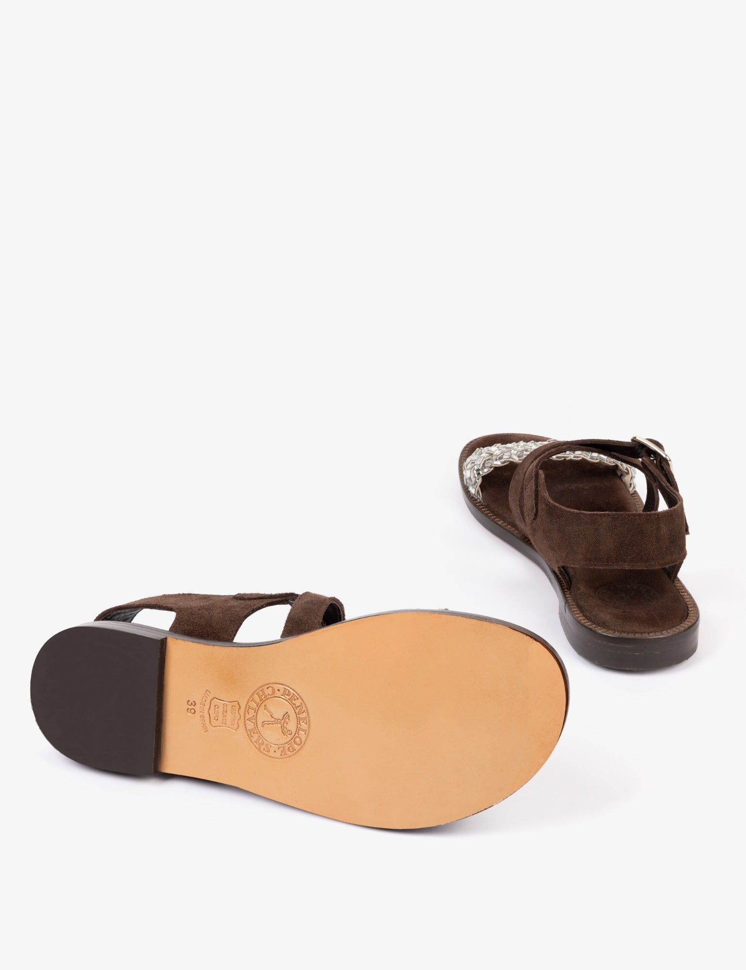 Mortimer Diamante Suede Sandal
