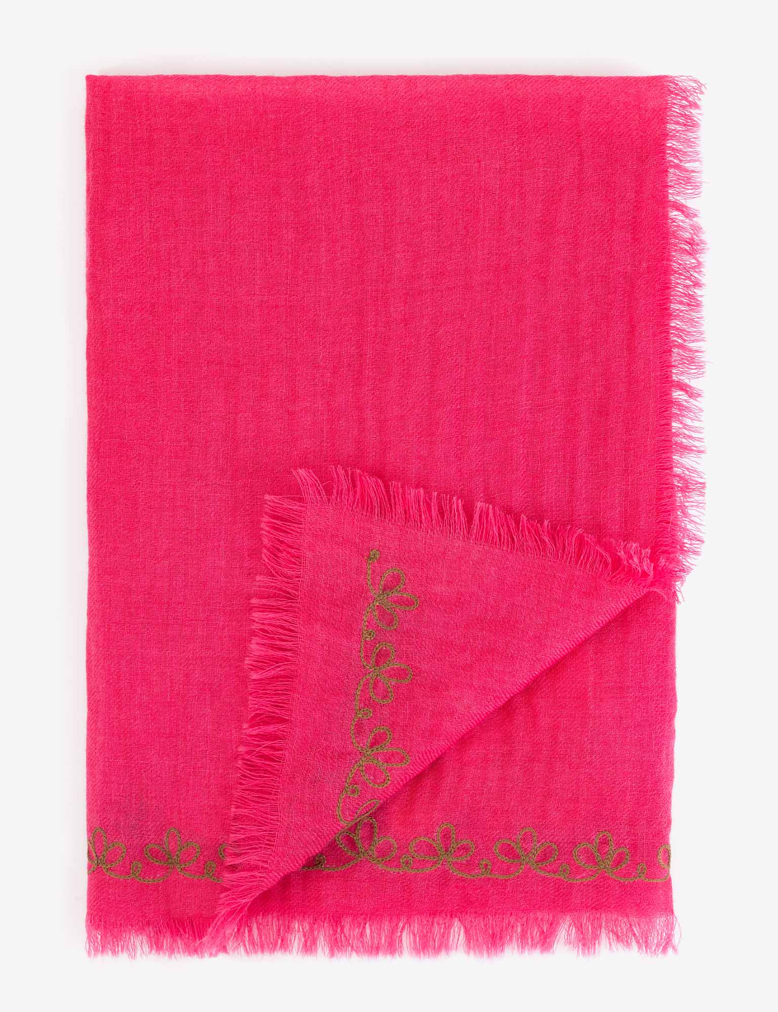 Wool Embroidered Scarf