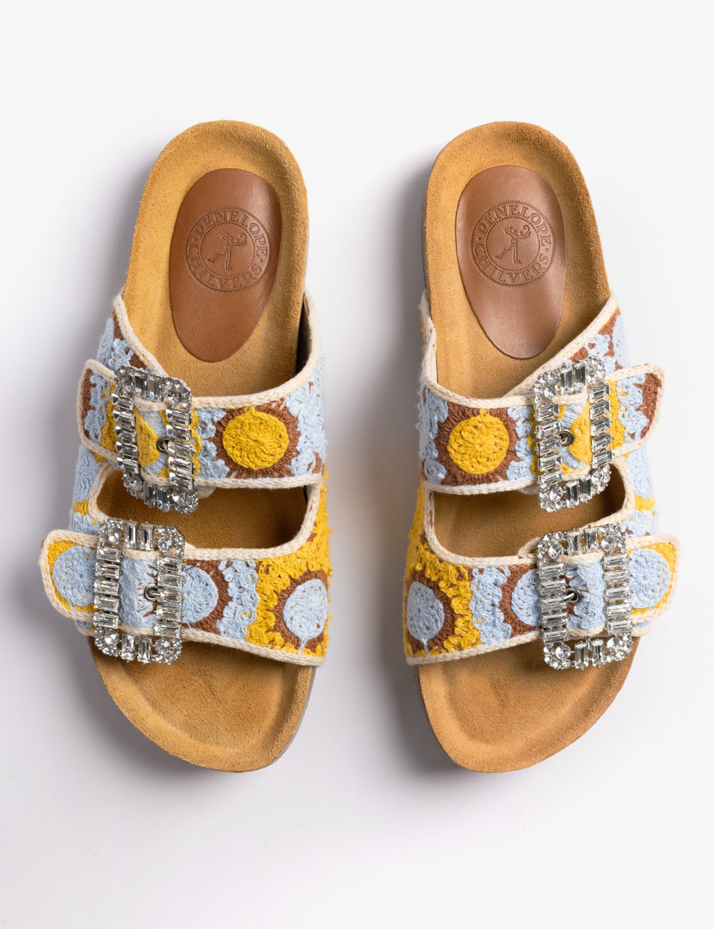 Pool Diamante Crochet Slide