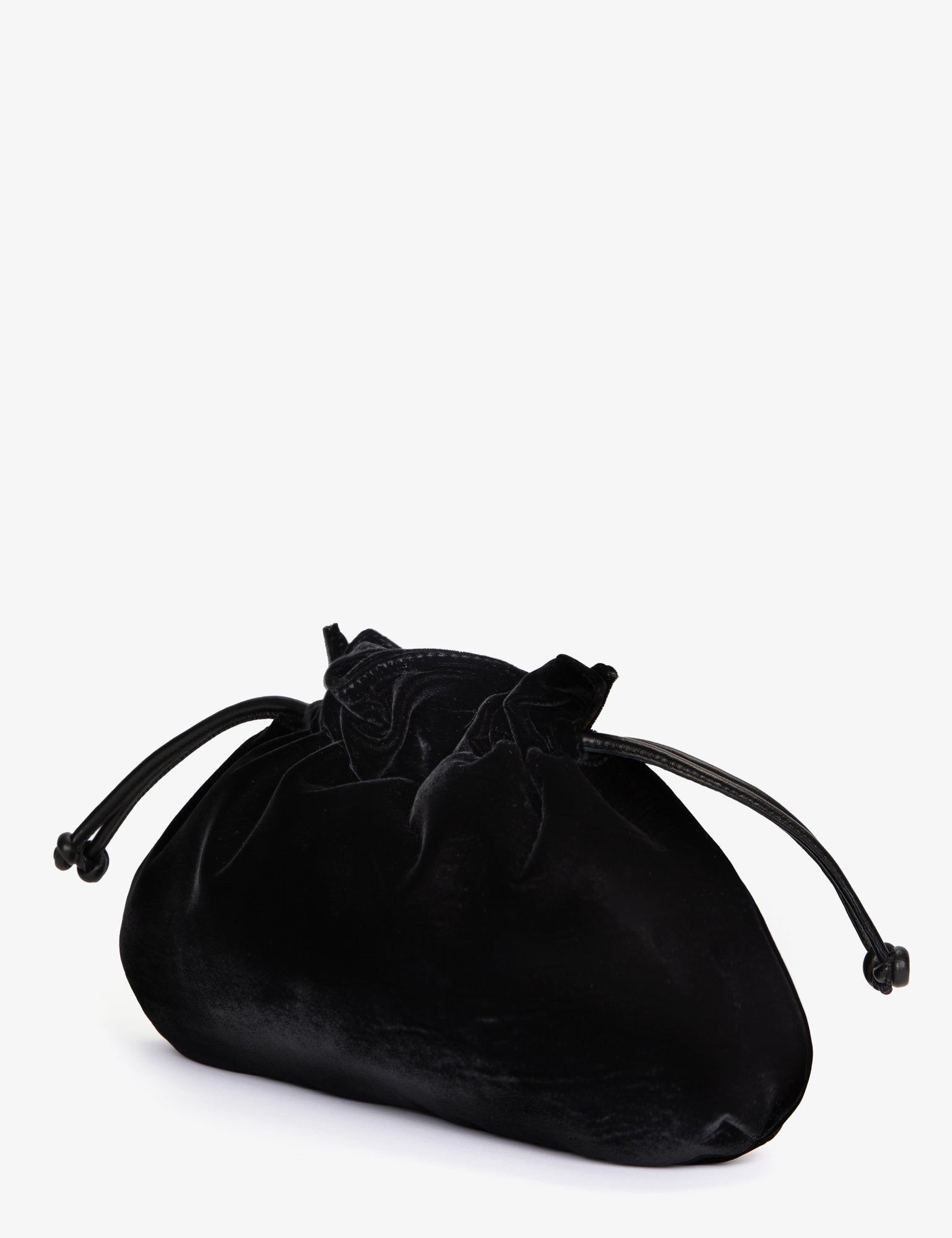 Puffball Velvet Clutch