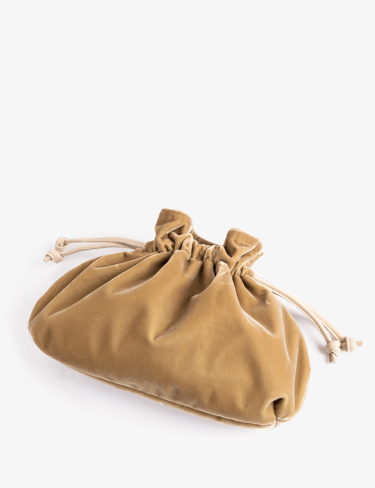 Puffball Velvet Clutch