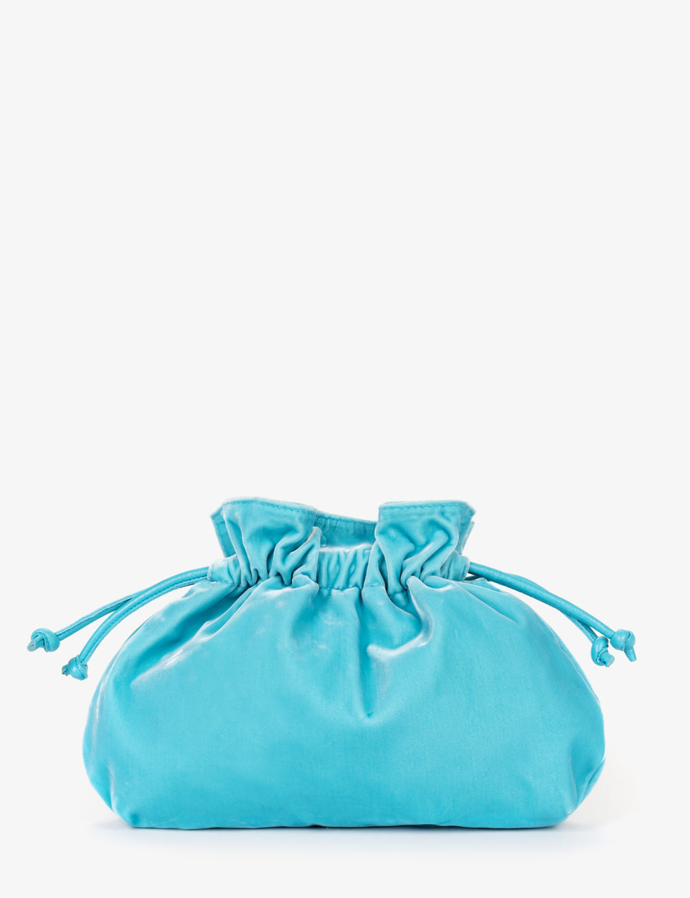 Puffball Velvet Clutch