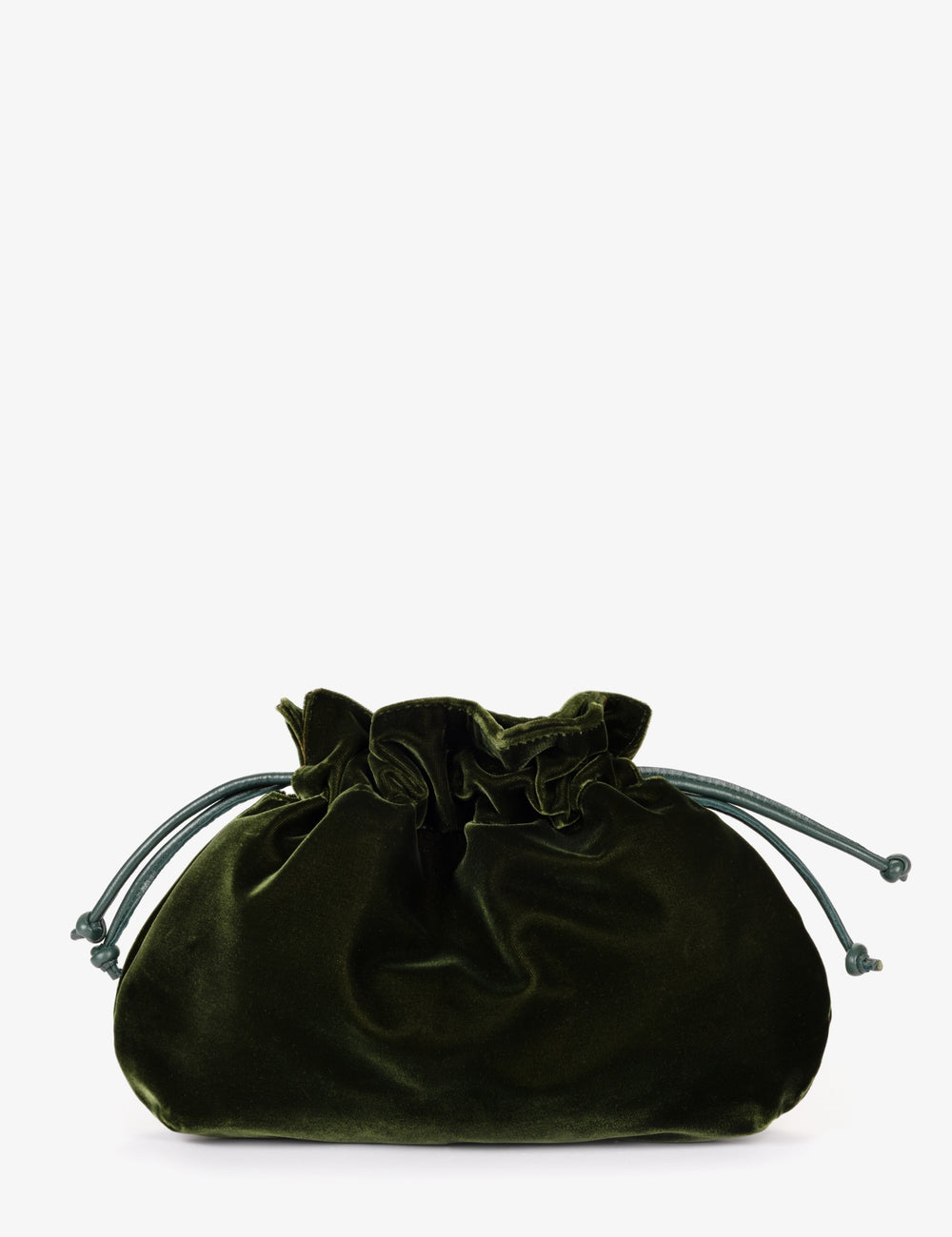 Puffball Velvet Clutch