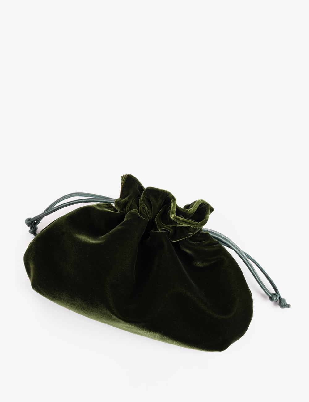 Puffball Velvet Clutch