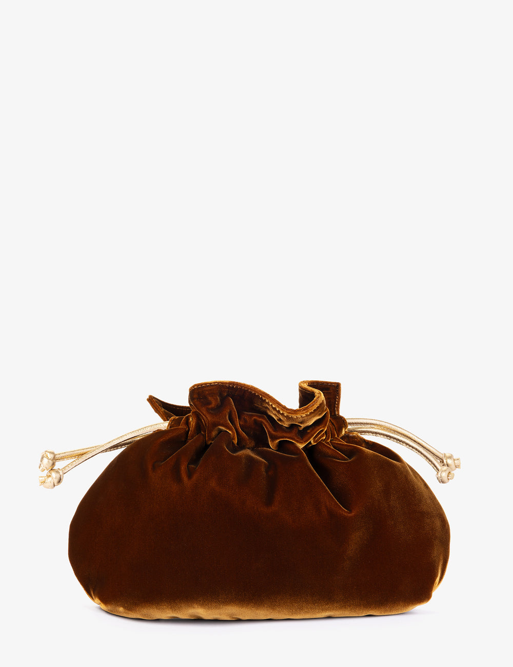 Puffball Velvet Clutch