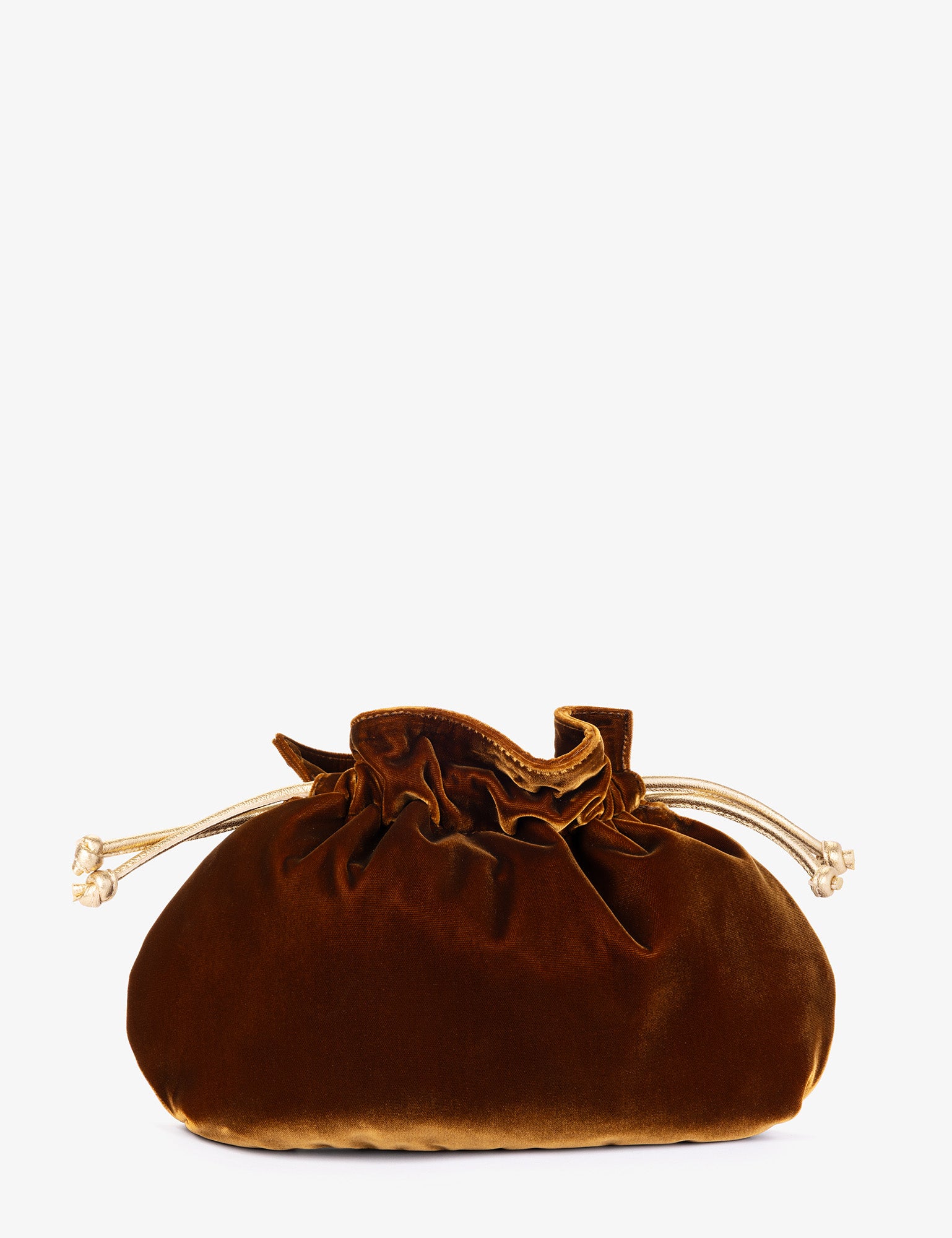 Puffball Velvet Clutch