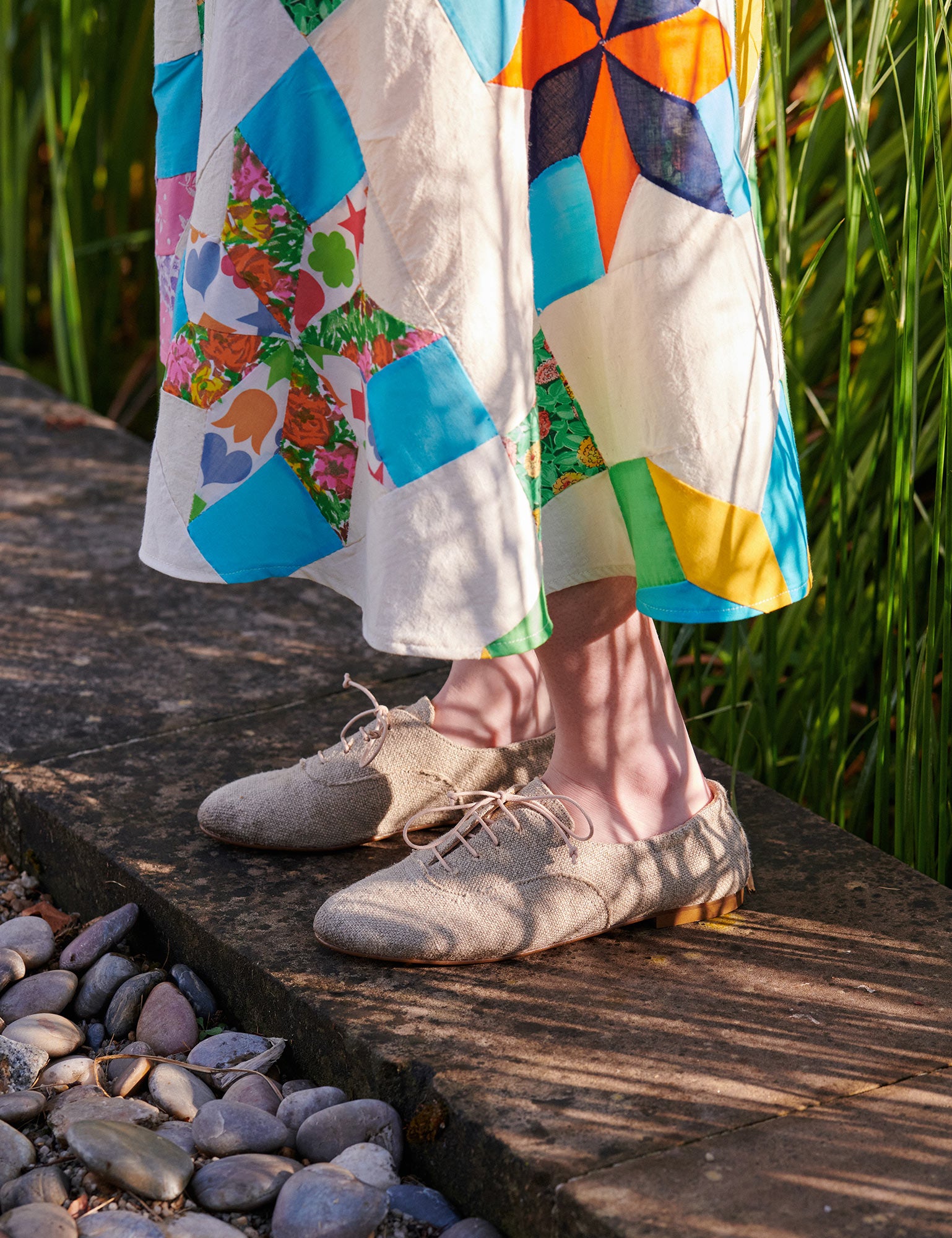Softie Lace-up Linen Shoe