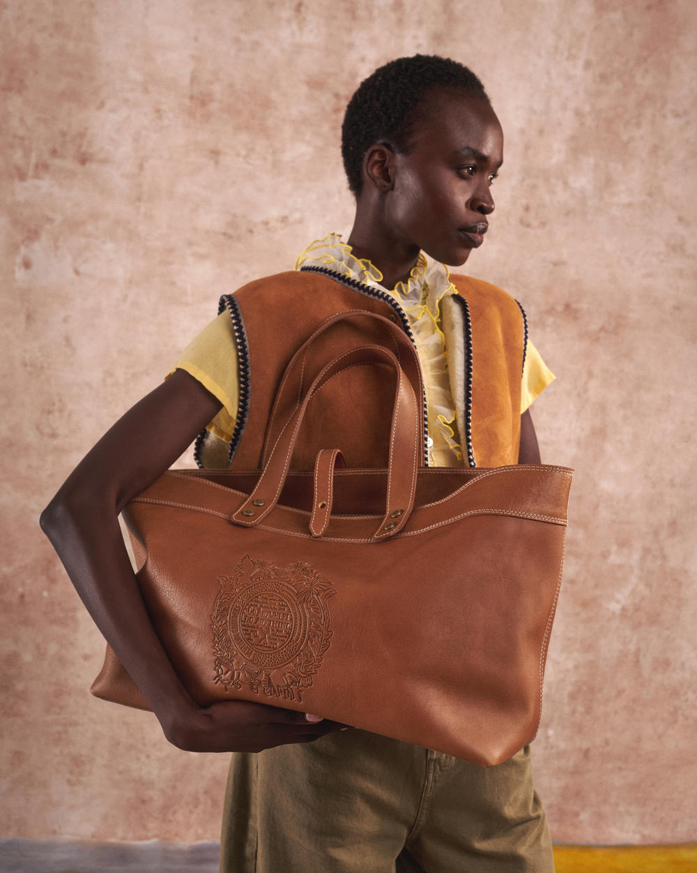 Cartouche Leather Trug