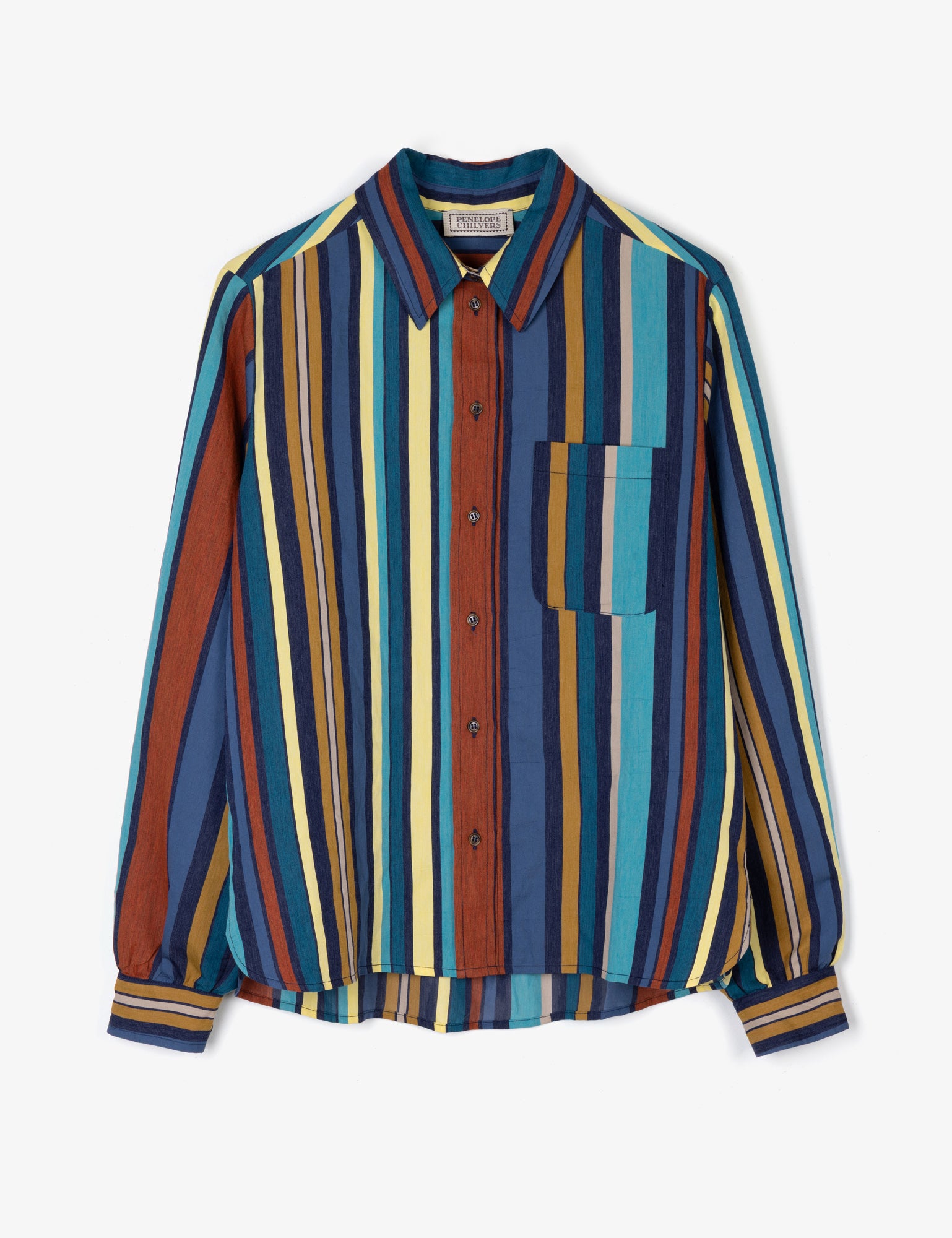 Watercolour Stripe Boyfriend Shirt