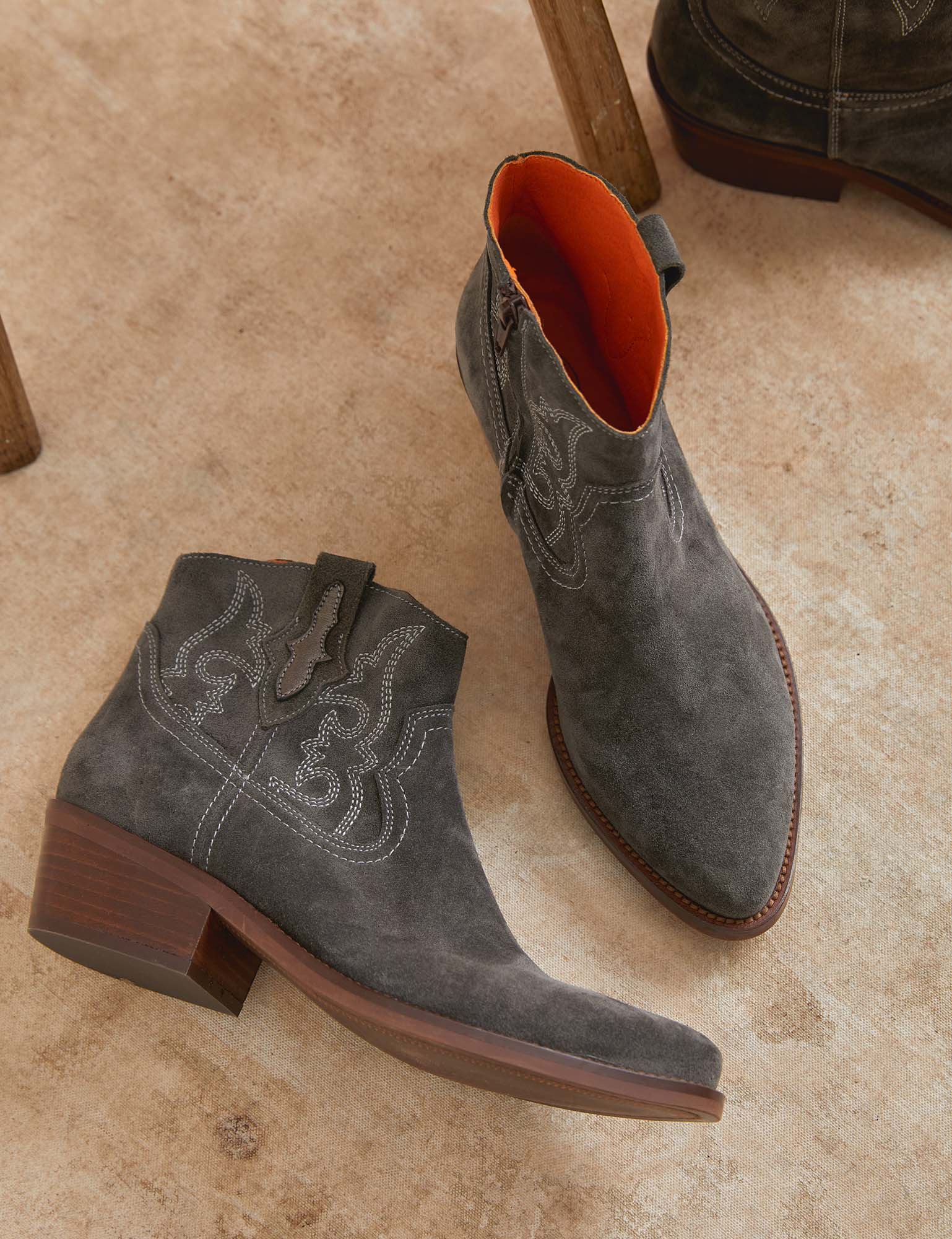 Cassidy Suede Embroidered Boot