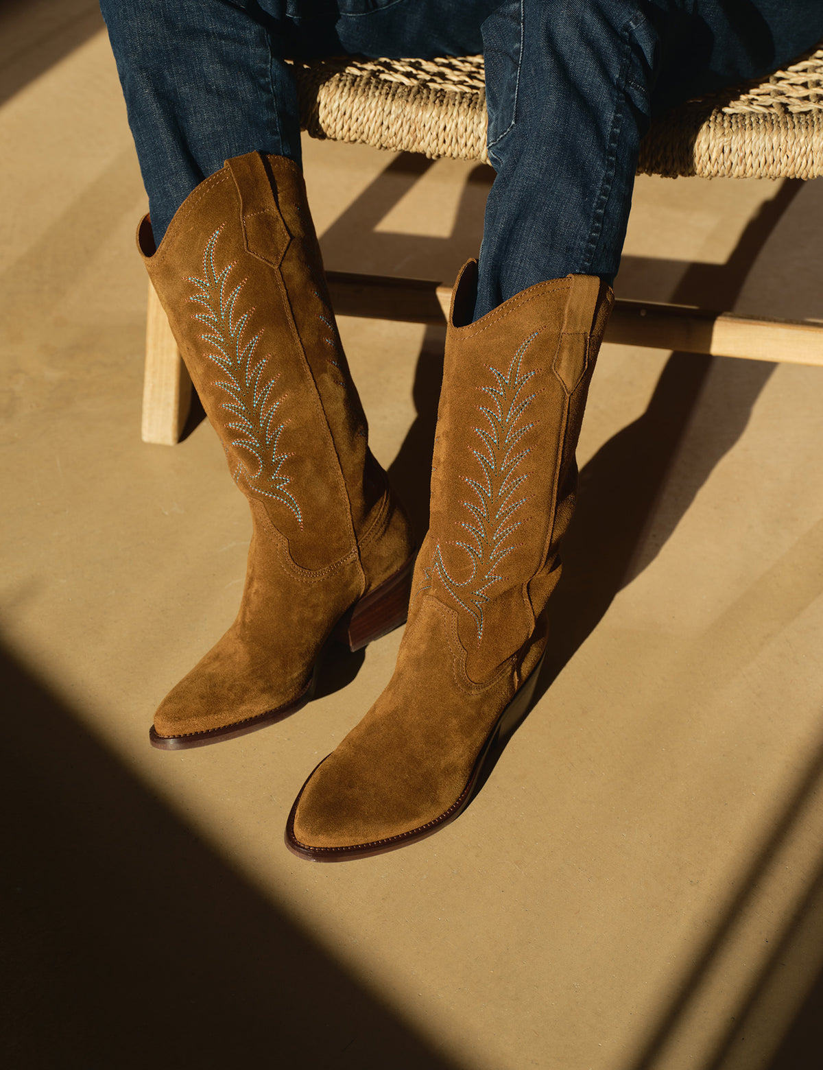 Goldie Embroidered Cowboy Boot