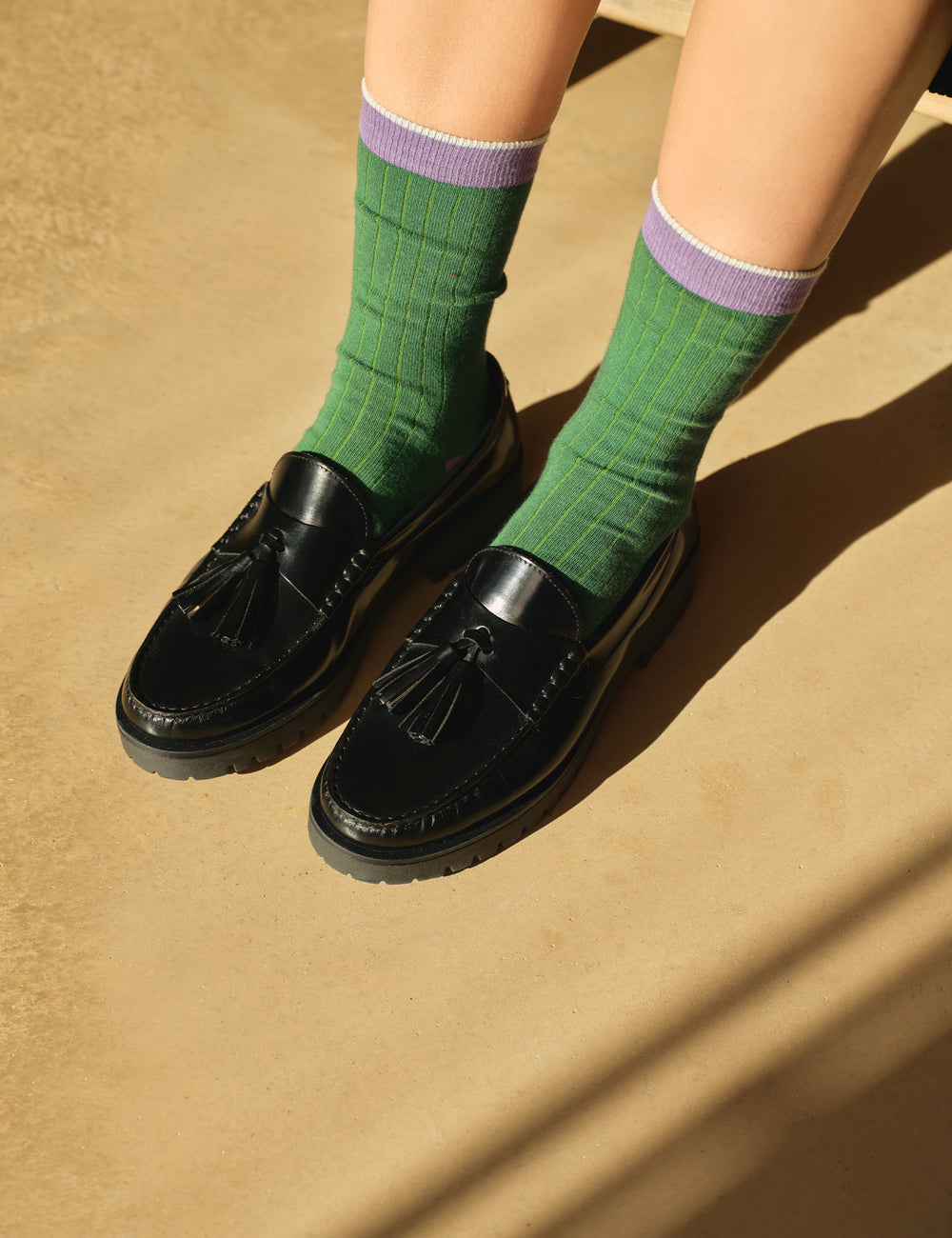 Ribbed Cotton Sock
