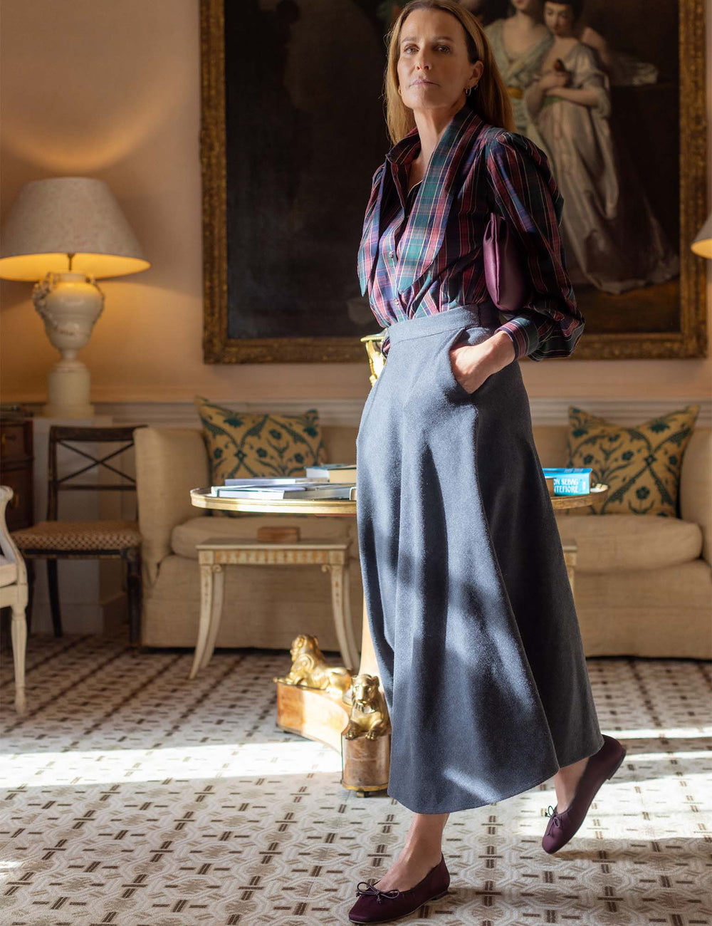 Drawing Room Satin Pump
