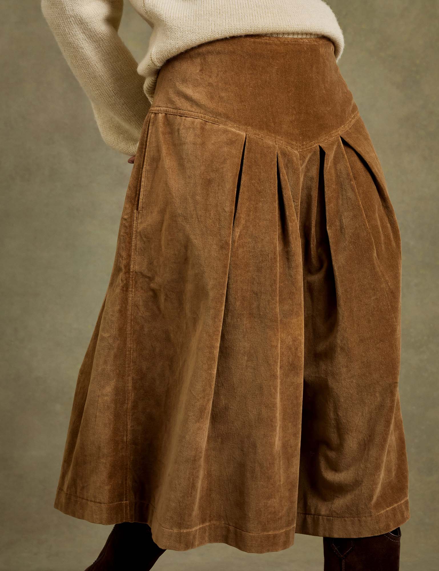 Lancaster Cotton Velvet Skirt