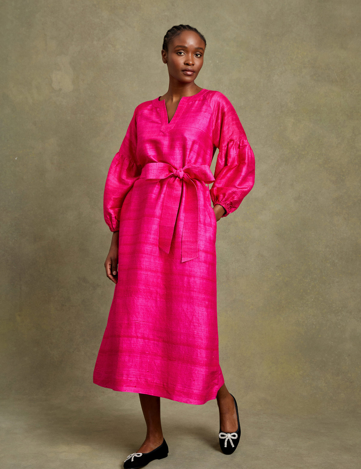 Mayfair Raw Silk Dress